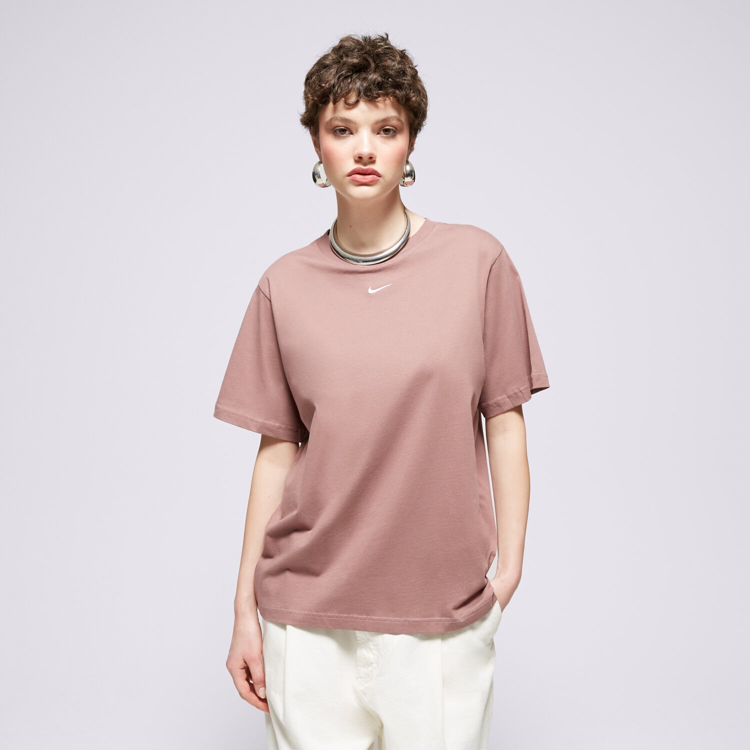 Damen T-Shirt NIKE T-SHIRT W NSW TEE ESSNTL LBR FD4149-208 Braun