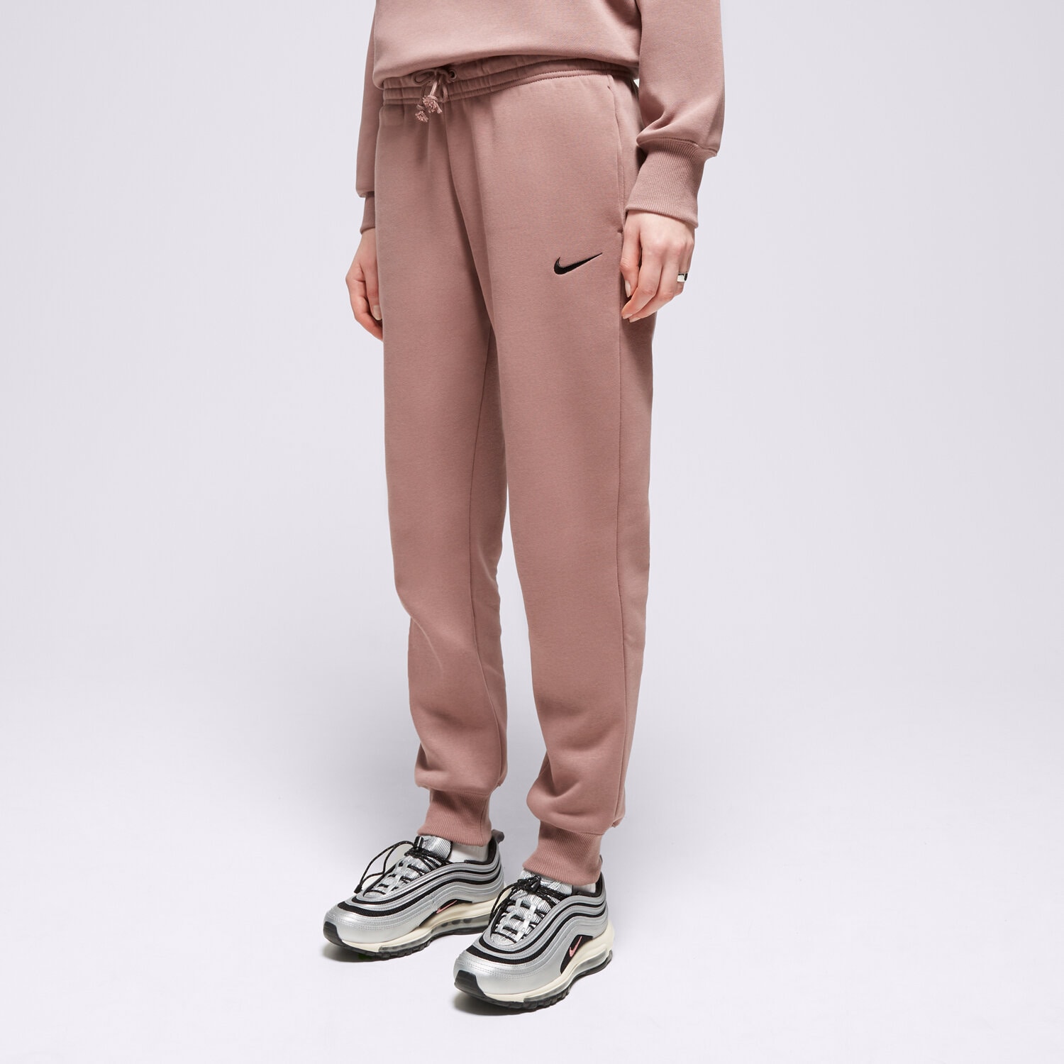 Damen Hosen NIKE HOSE W NSW PHNX FLC MR PANT STD FZ7626-208 Braun
