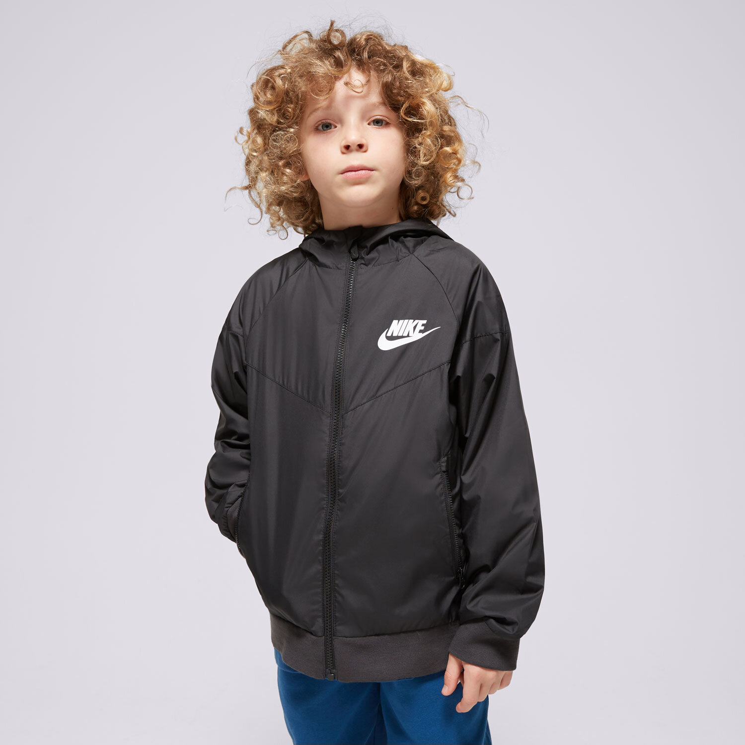 Kinder Übergangsjacke NIKE JACKE K NSW WR HD JKT SSNL BOY FN8757-010 Schwarz