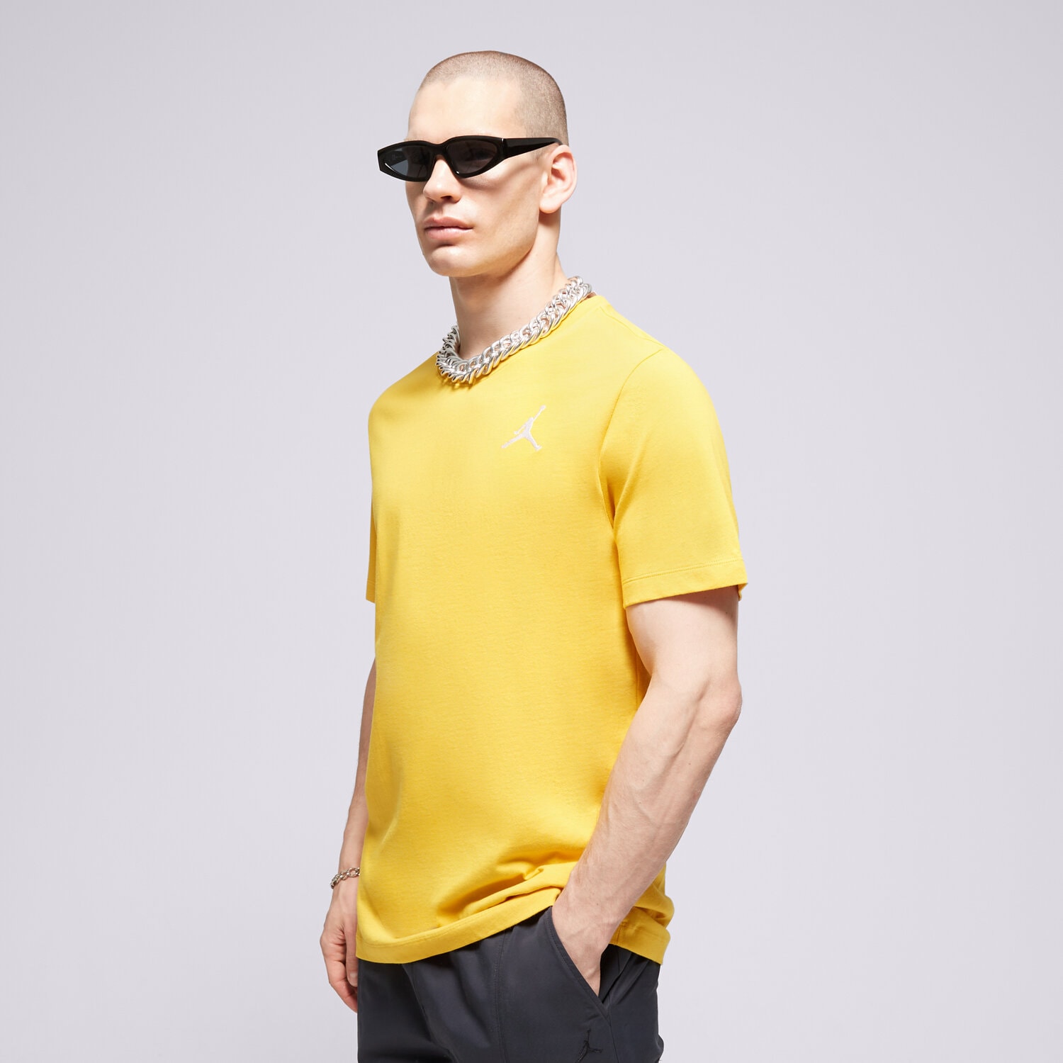 Herren T-Shirt JORDAN T-SHIRT M J FLT MVP WM SS CREW DC7485-752 Gelb