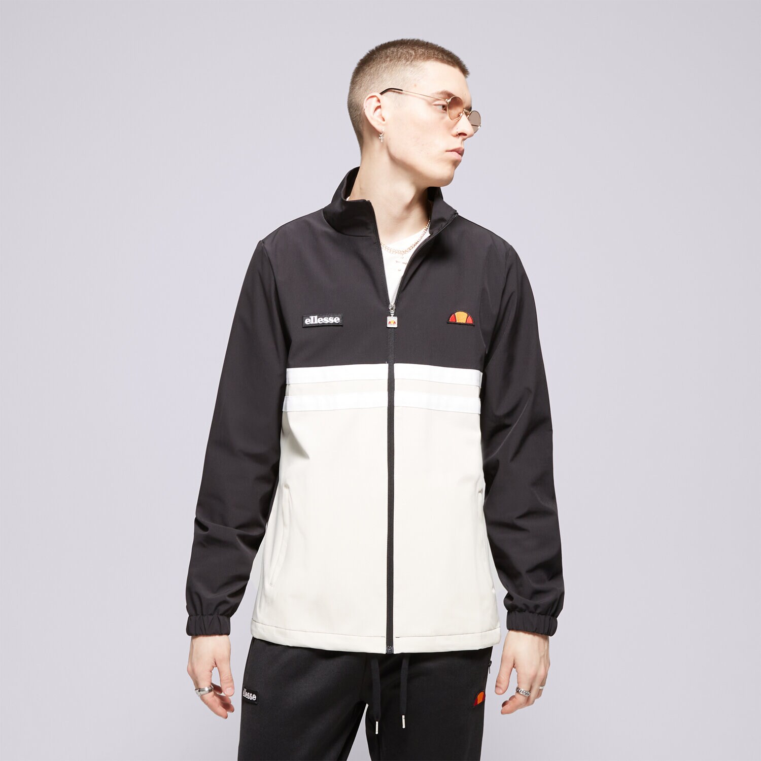 ELLESSE JACKE LOSELLI JACKET BLK OFF WHT Schwarz SHR20111054 Sizeer
