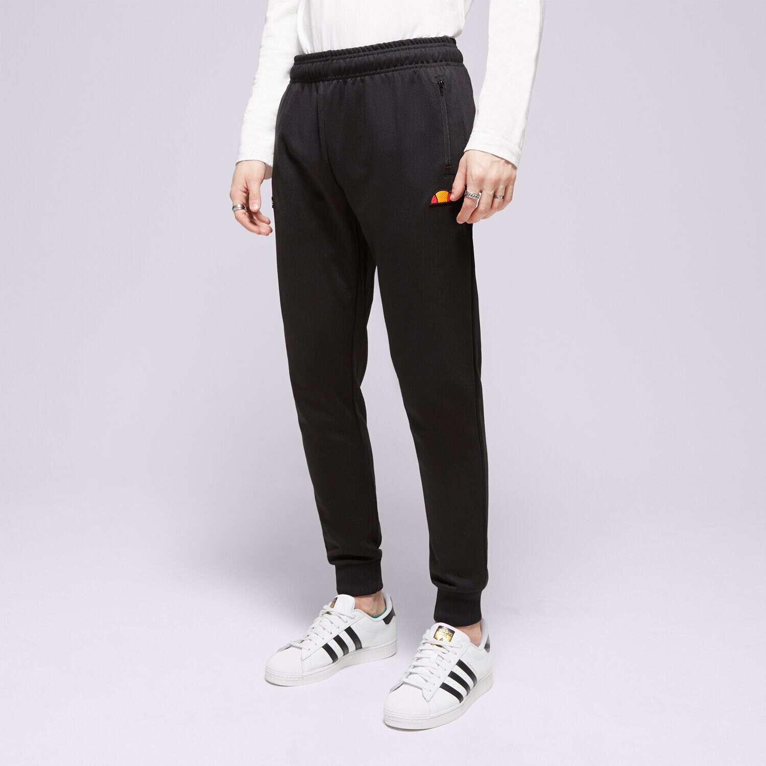Herren Hosen ELLESSE HOSE BERTONI TRACK PANT BLK SHR04351011 Schwarz