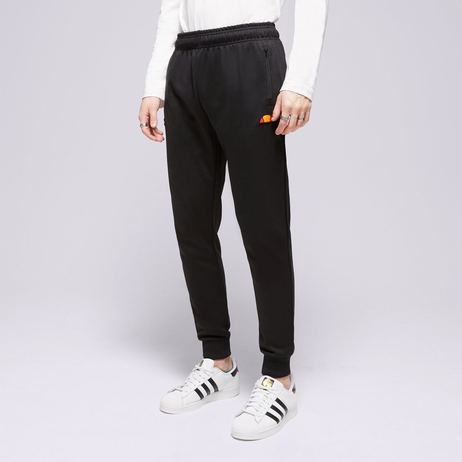 Herren Hosen ELLESSE HOSE BERTONI TRACK PANT BLK SHR04351011 Schwarz