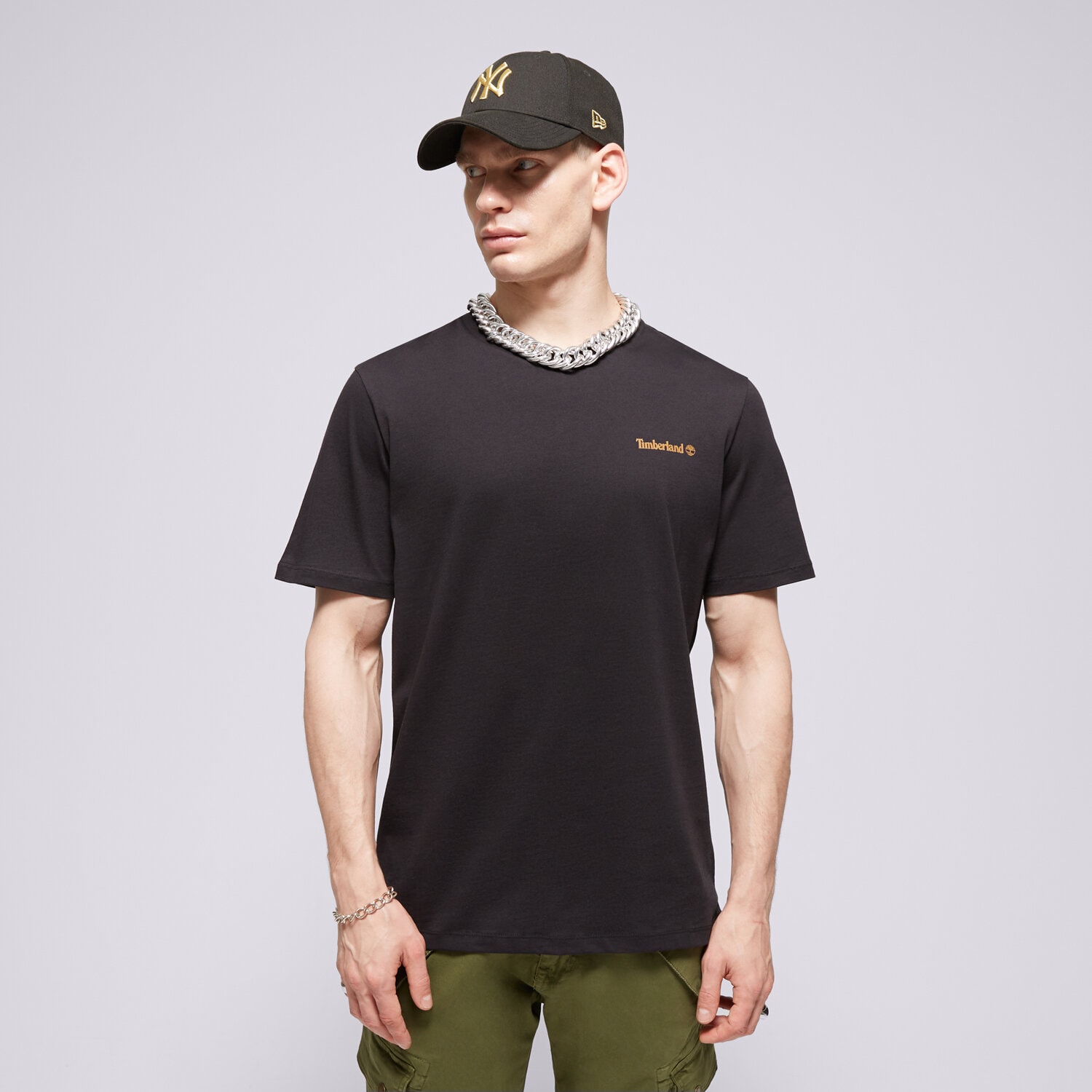 Herren T-Shirt TIMBERLAND T-SHIRT SMALL LOGO PRINT TEE TB0A5QQT0011 Schwarz