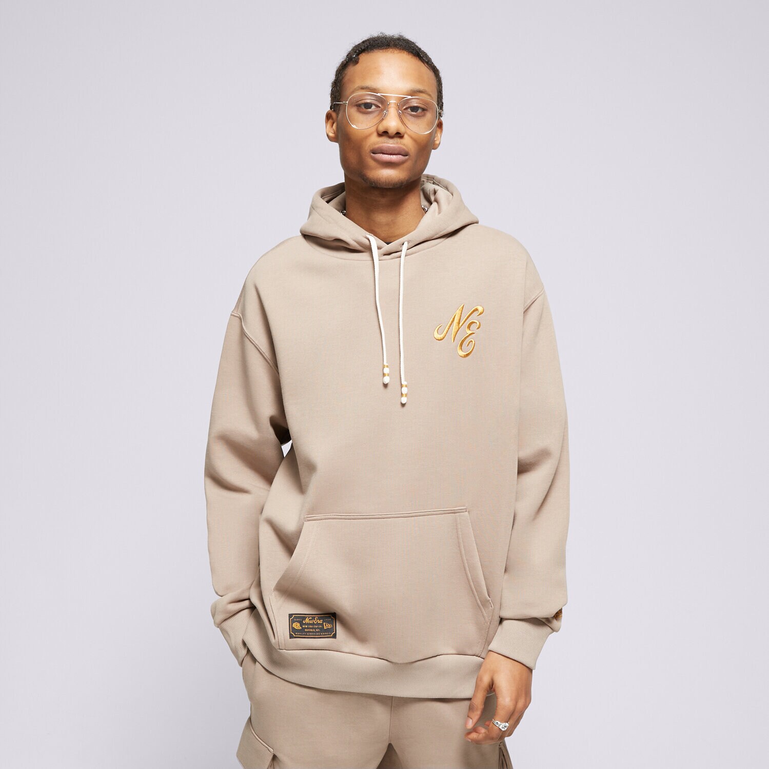 Herren NEW ERA HOODIE NE SCRIPT NONE 60435400 Braun