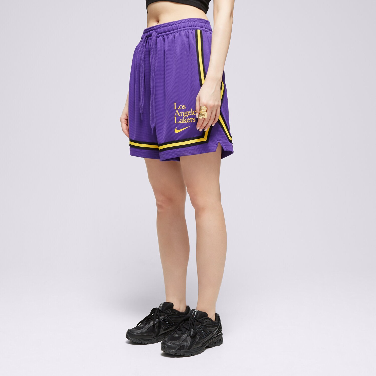 Damen Shorts NIKE SHORTS LAL WNK DF FLY CRSSOVR SHR GX NBA FD8962-504 Violet