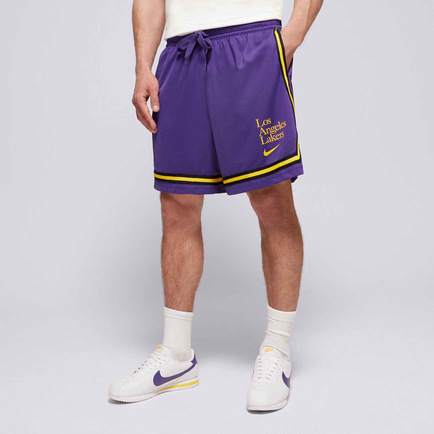 Damen Shorts NIKE SHORTS LAL WNK DF FLY CRSSOVR SHR GX NBA FD8962-504 Violet