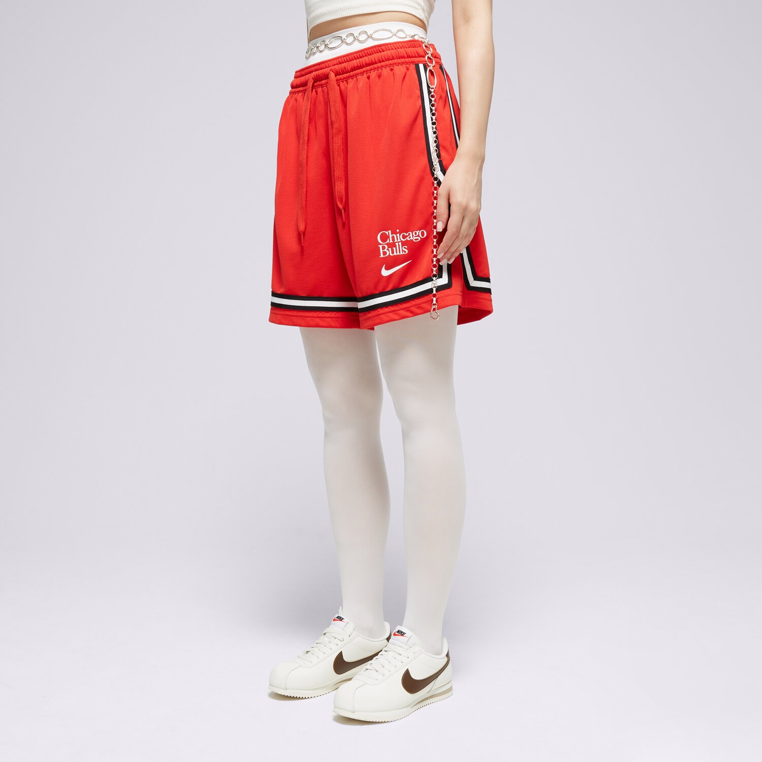 Damen Shorts NIKE SHORTS CHI WNK DF FLY CRSSOVR SHR GX NBA FD8956-657 Rot