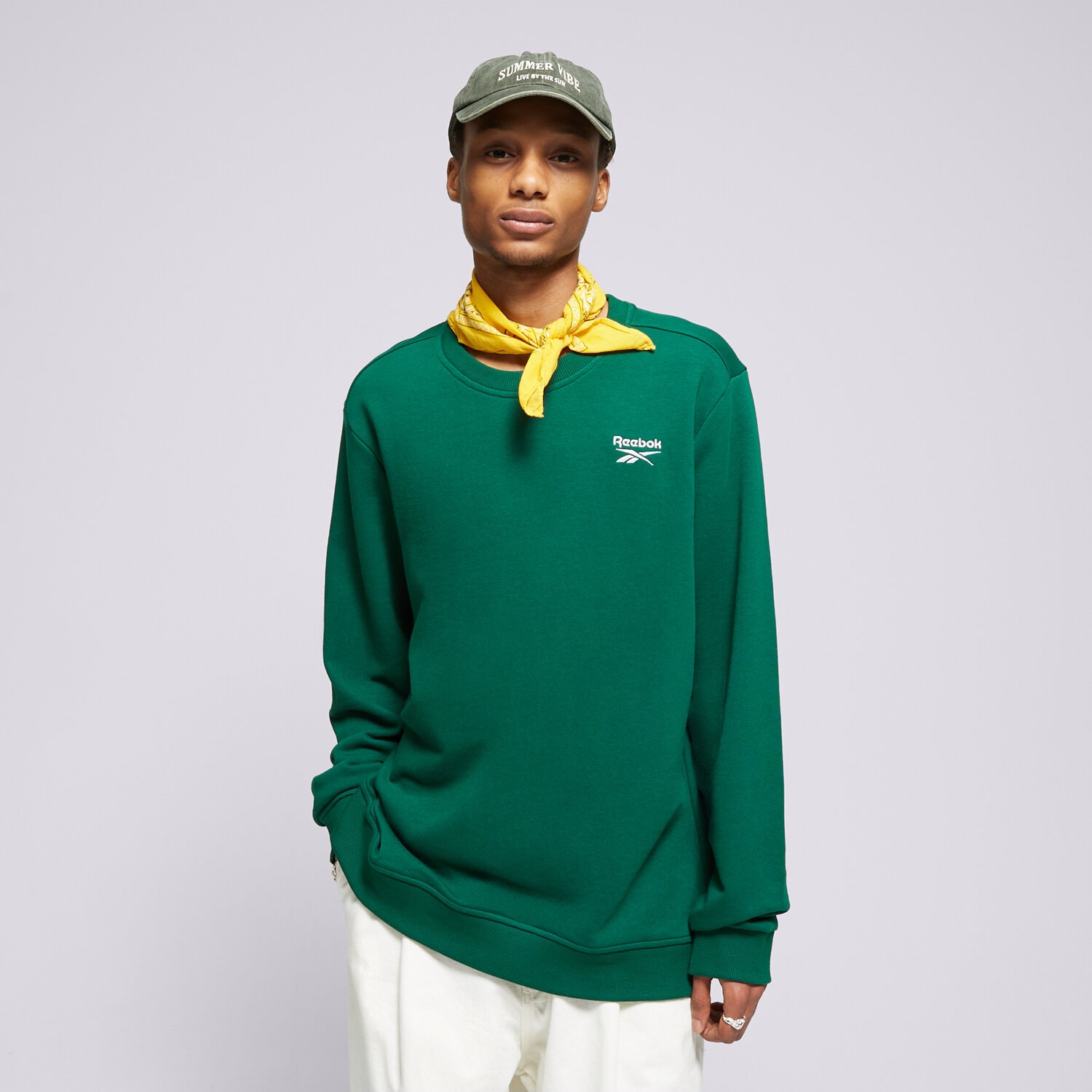 Herren REEBOK SWEATSHIRT REEBOK IDENTITY SMALL LOGO 100200315 Grün