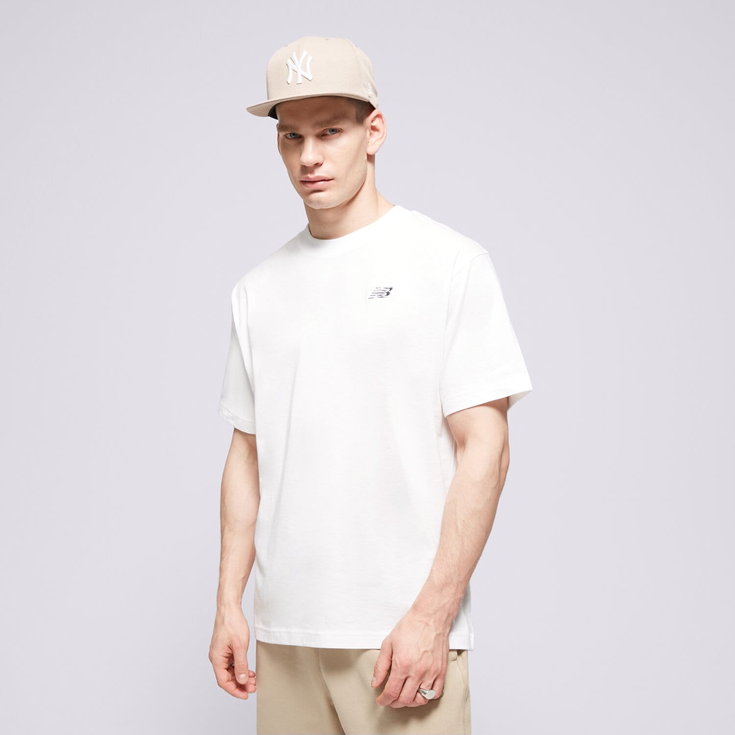 Herren T-Shirt NEW BALANCE T-SHIRT SMALL LOGO MT41509WT Weiß
