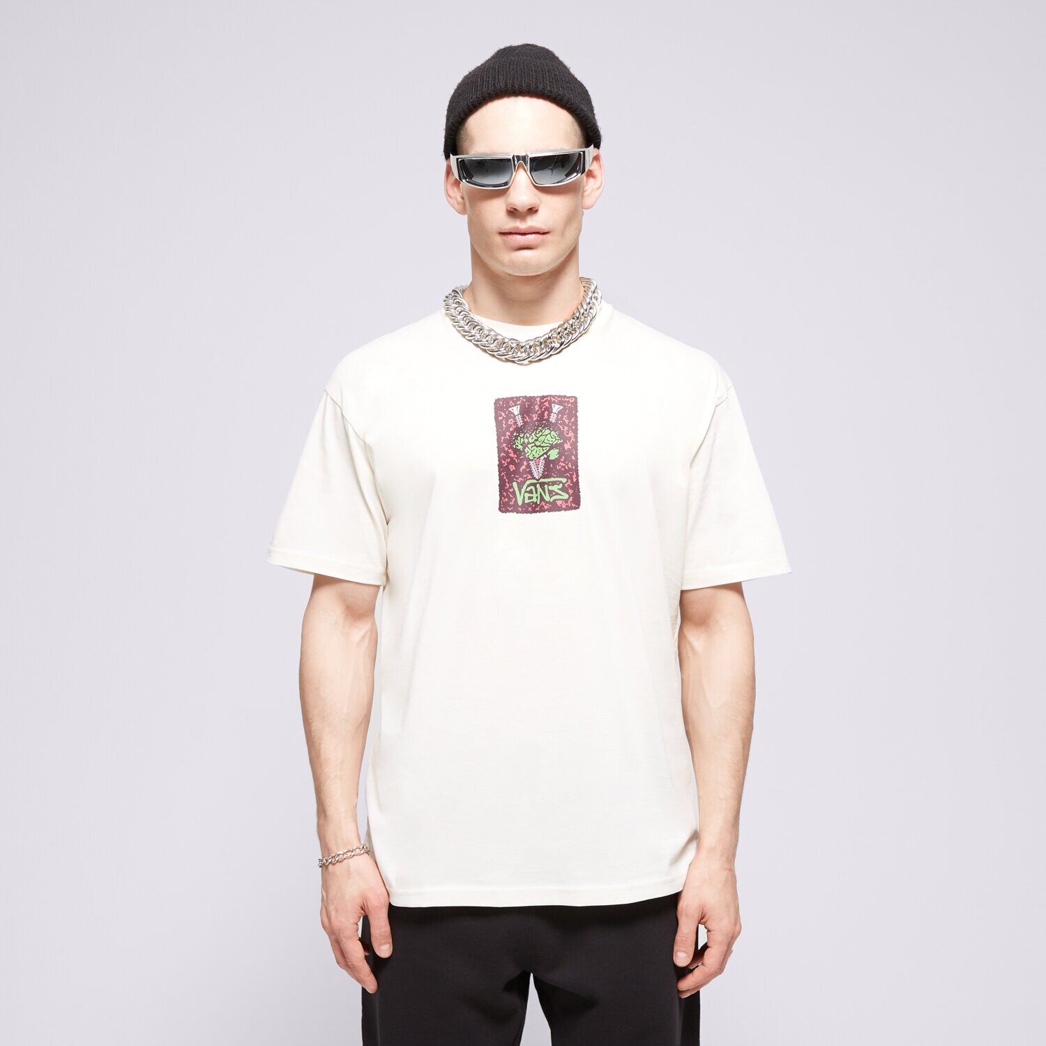 Herren T-Shirt VANS T-SHIRT THINKV TEE VN000G4JFS81 Weiß