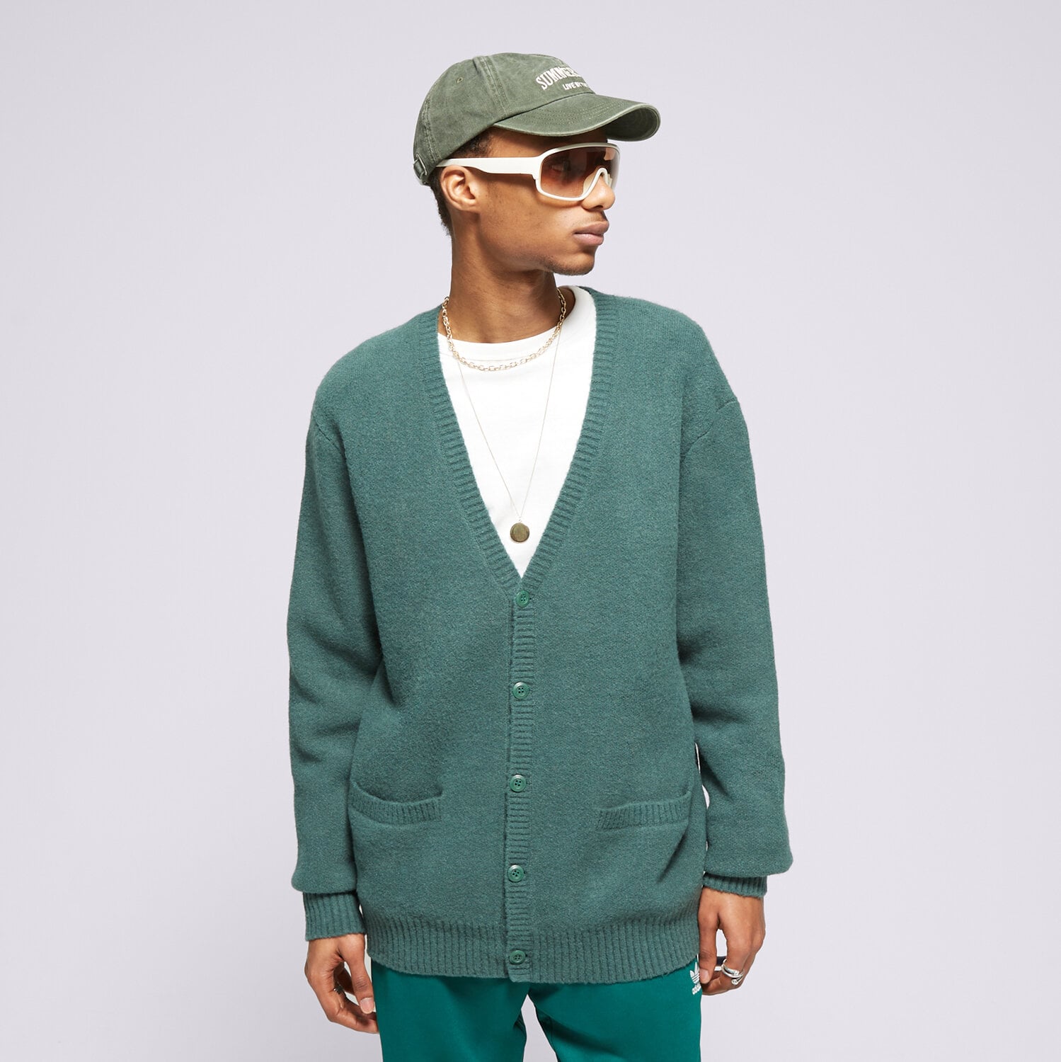 VANS PULLOVER HAVENWOOD CARDIGAN BISTRO VN000G6MBDX1 Grün
