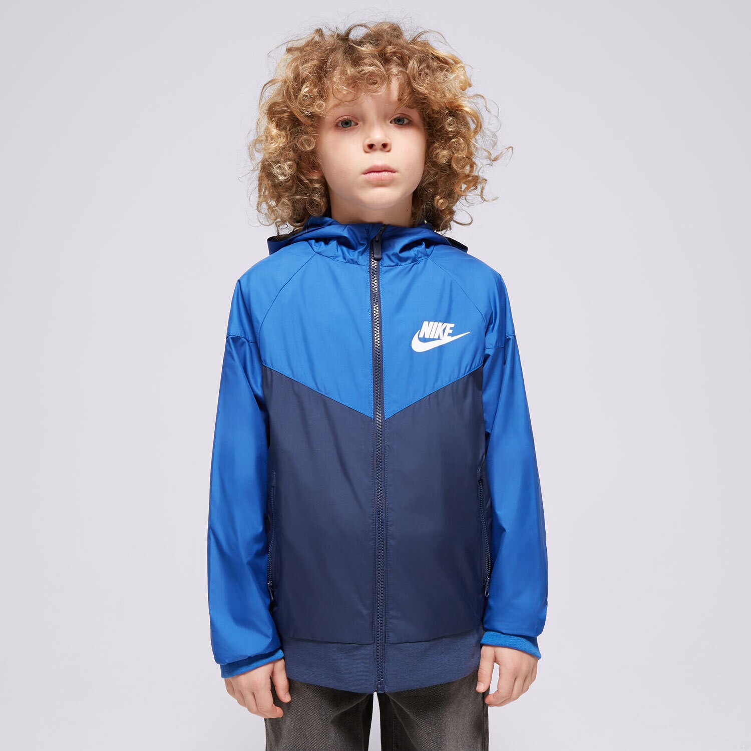 Kinder Übergangsjacke NIKE JACKE K NSW WR HD JKT SSNL BOY FN8757-480 Blau