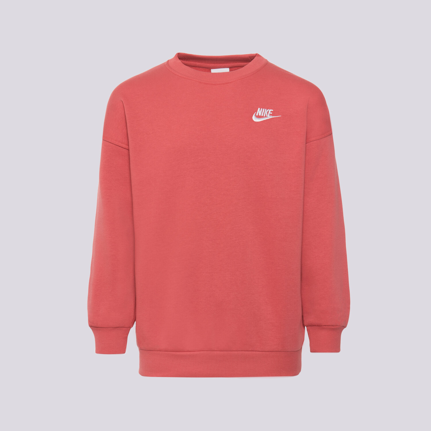 Kinder NIKE SWEATSHIRT G NSW CLUB FLC OVRSZD CREW LBR G FD2923-655 koralle