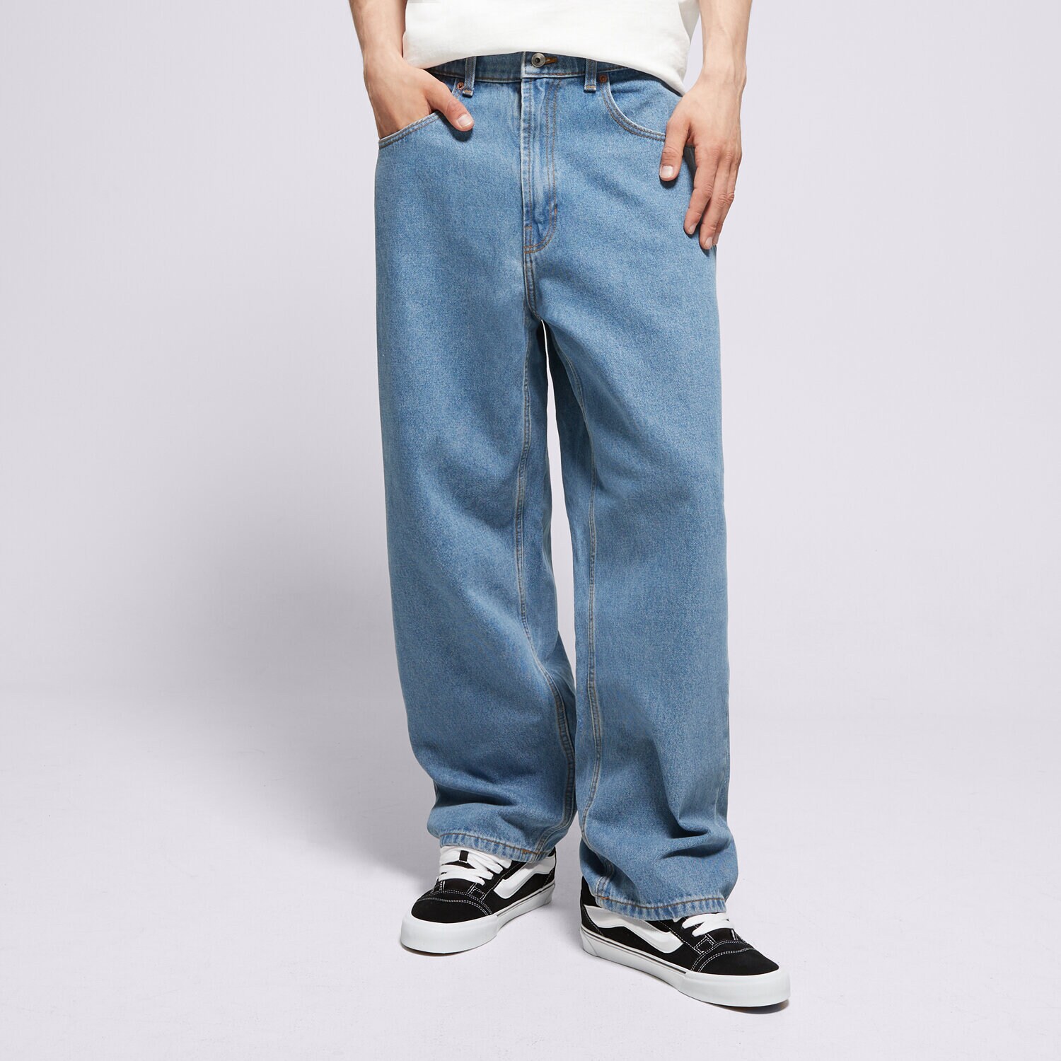 Herren Hosen VANS HOSE CHECK-5 BAGGY DENIM VN0008NACDX1 Blau