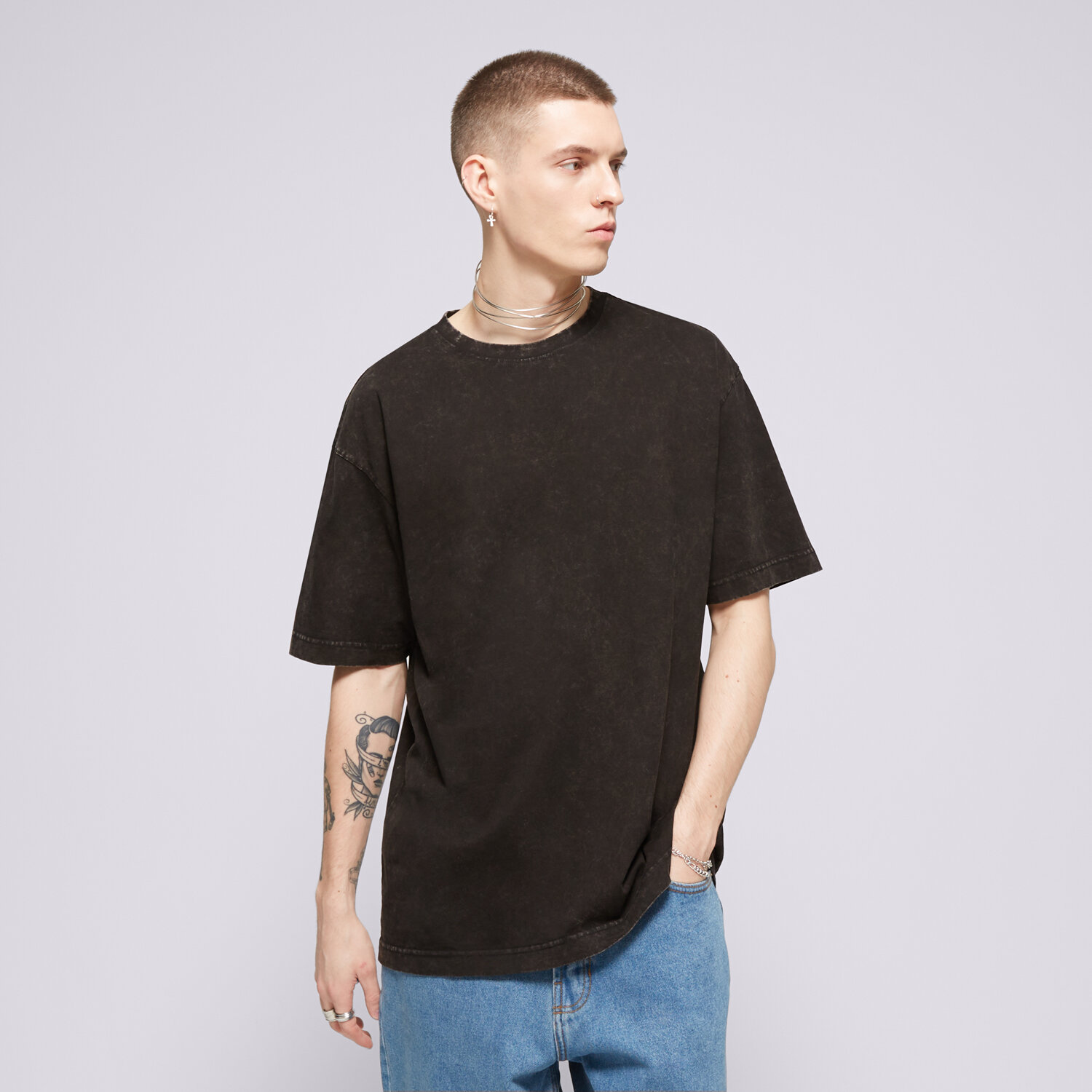 Herren T-Shirt CONFRONT T-SHIRT CONFRONT CF124TSM41002 Schwarz