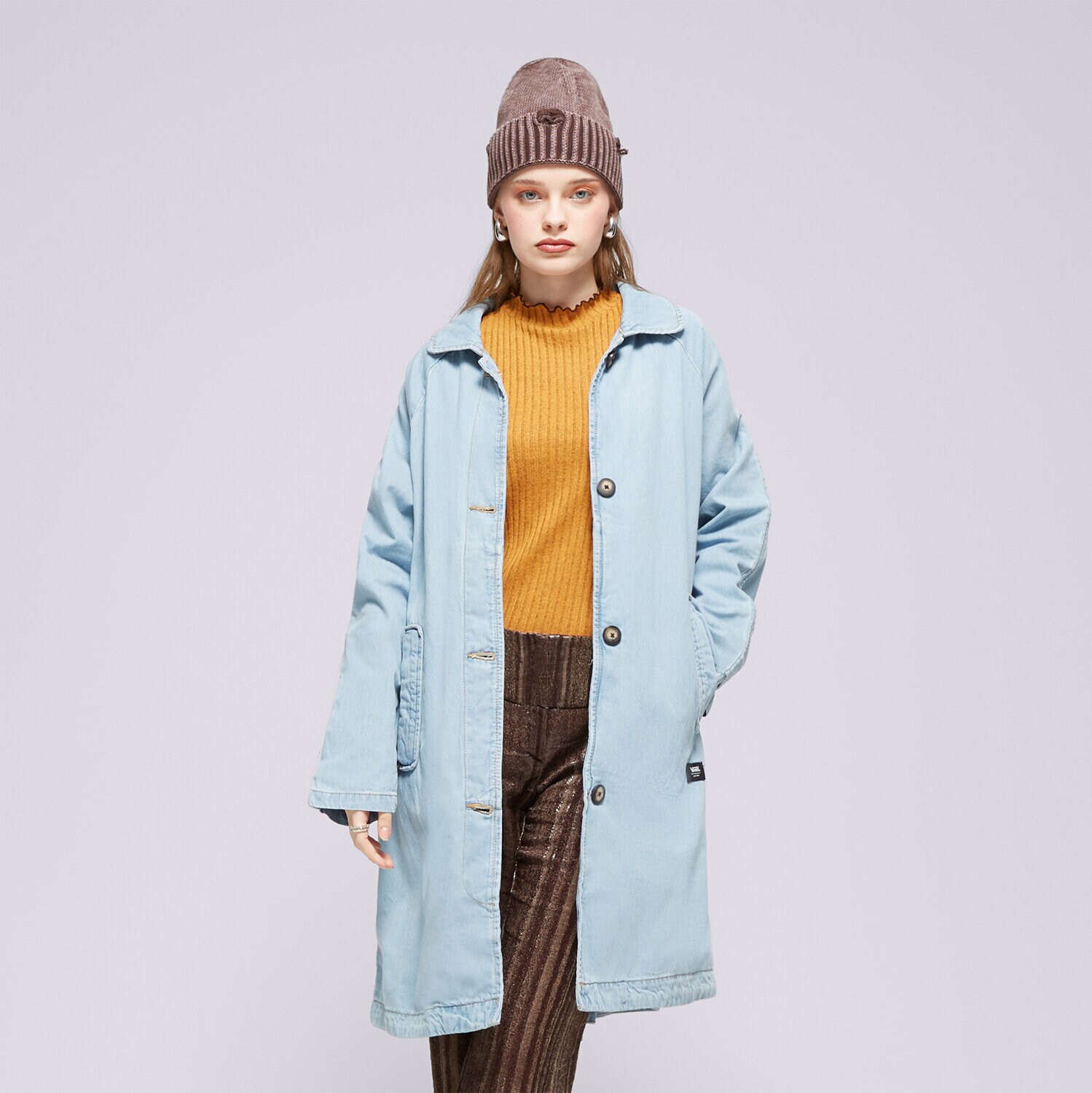 Damen Übergangsjacke VANS JACKE SKATE MAC DENIM VN000G90TTJ1 Blau