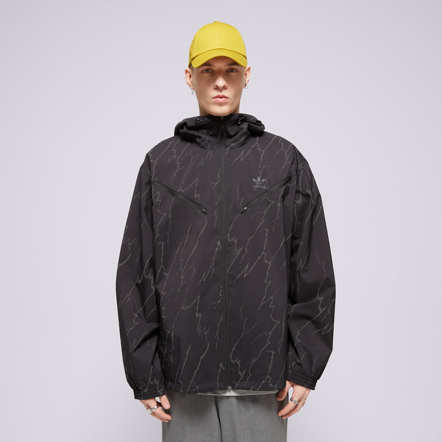 Herren Übergangsjacke ADIDAS JACKE LIGHTN JKT IM9878 Grau
