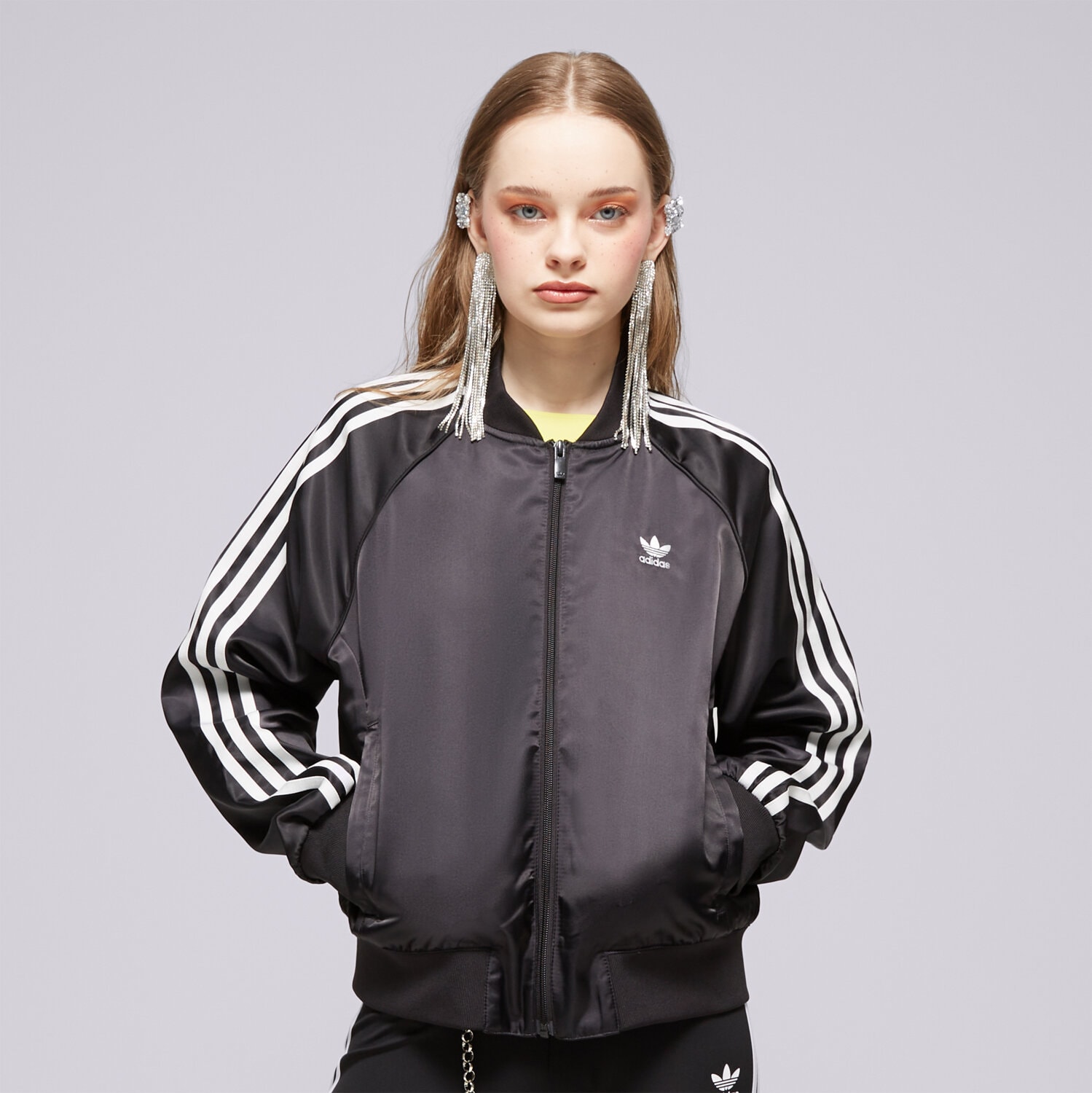 Damen ADIDAS SWEATSHIRT SST BLOUSON IU2533 Schwarz