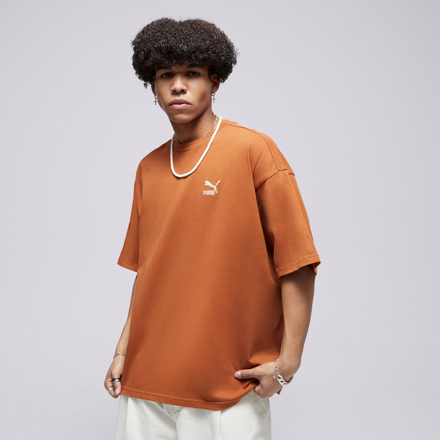 Herren T-Shirt PUMA T-SHIRT BETTER CLASSICS OVERSIZED TEE 67918881 Braun