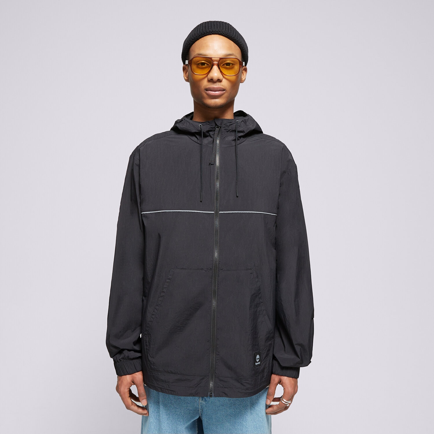 Herren Übergangsjacke TIMBERLAND JACKE WINDBREAKER FULL-ZIP JACKET TB0A5REX0011 Schwarz