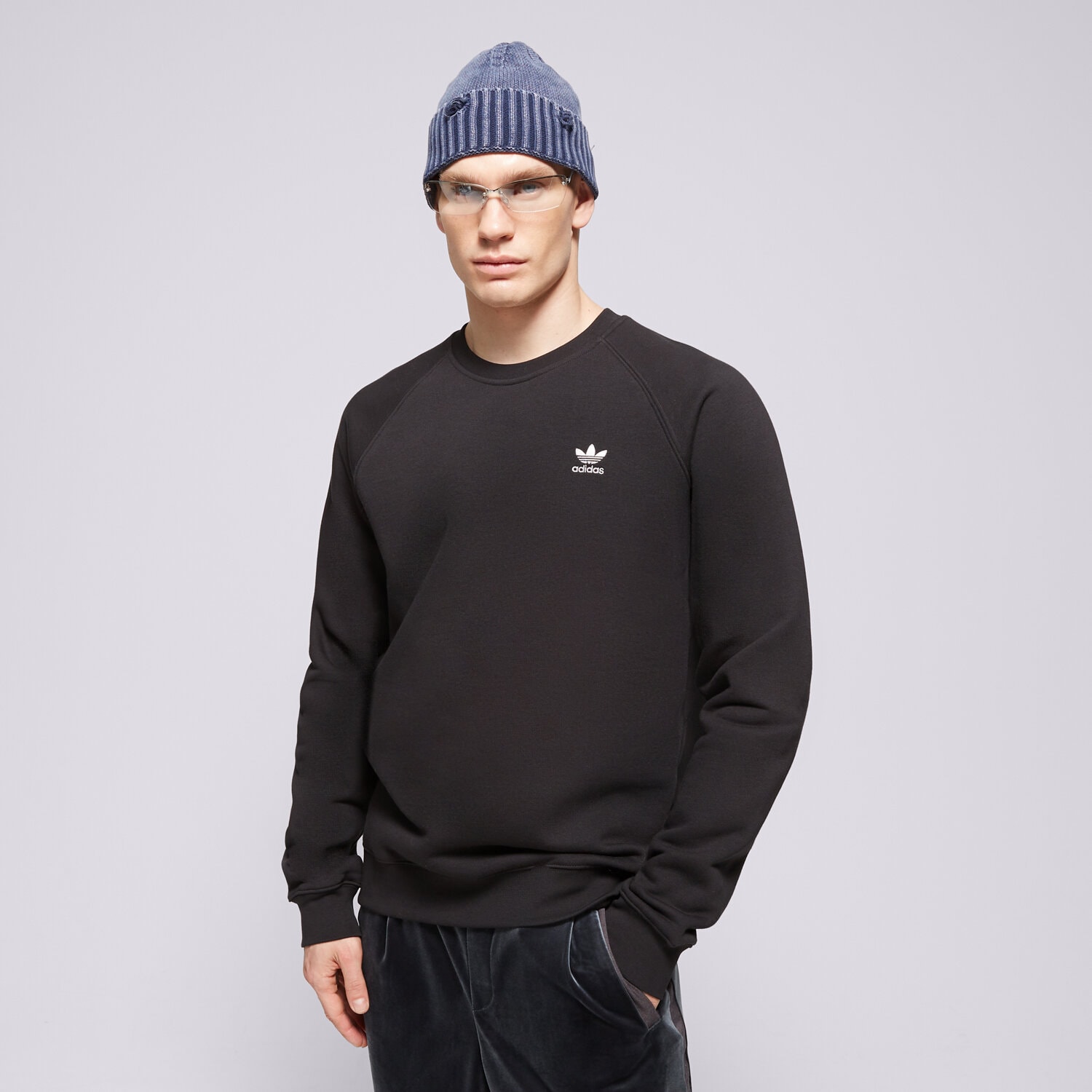 Herren ADIDAS SWEATSHIRT ESSENTIAL CREW IM4532 Schwarz