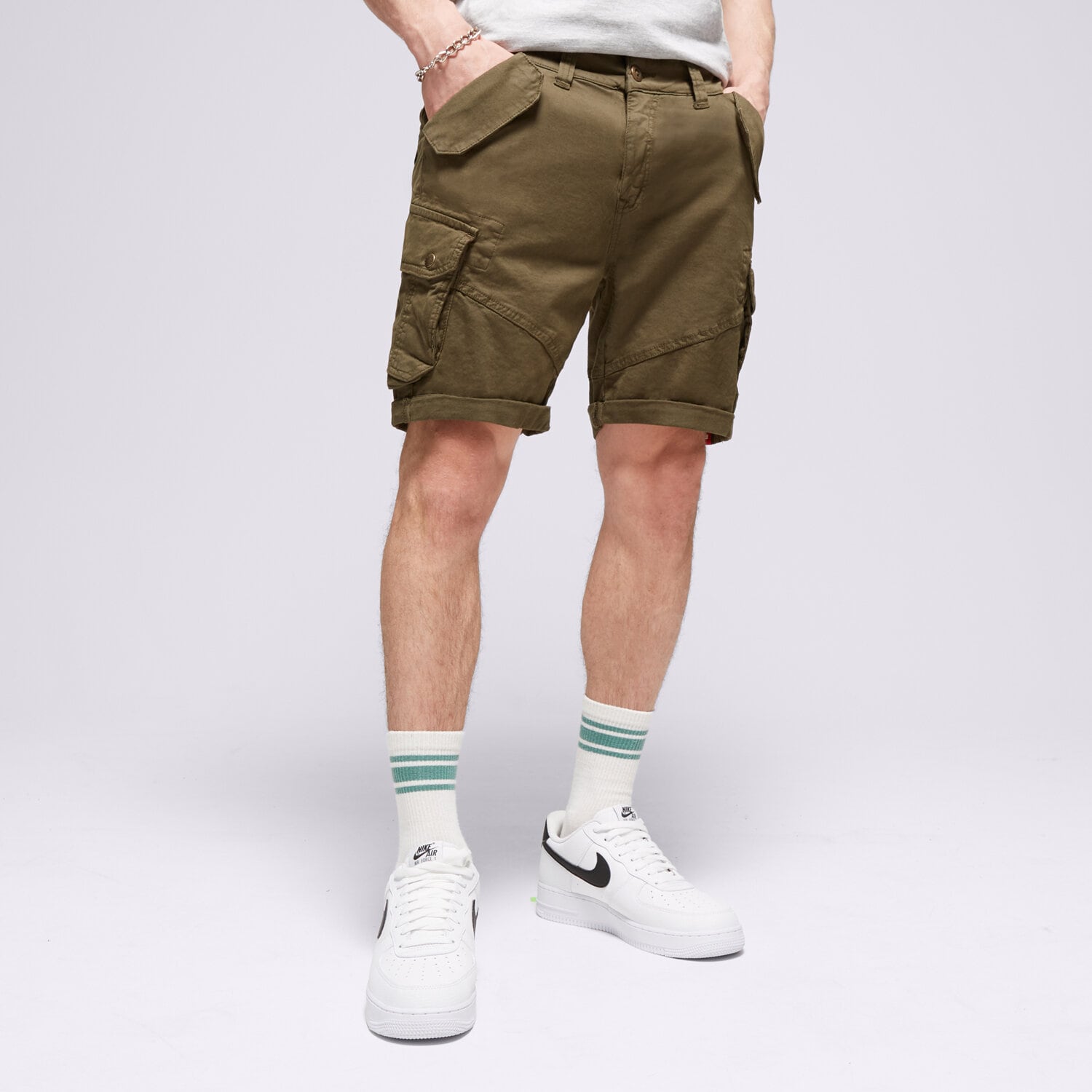 Herren Shorts ALPHA INDUSTRIES SHORTS COMBAT SHORT 116210142 Khaki
