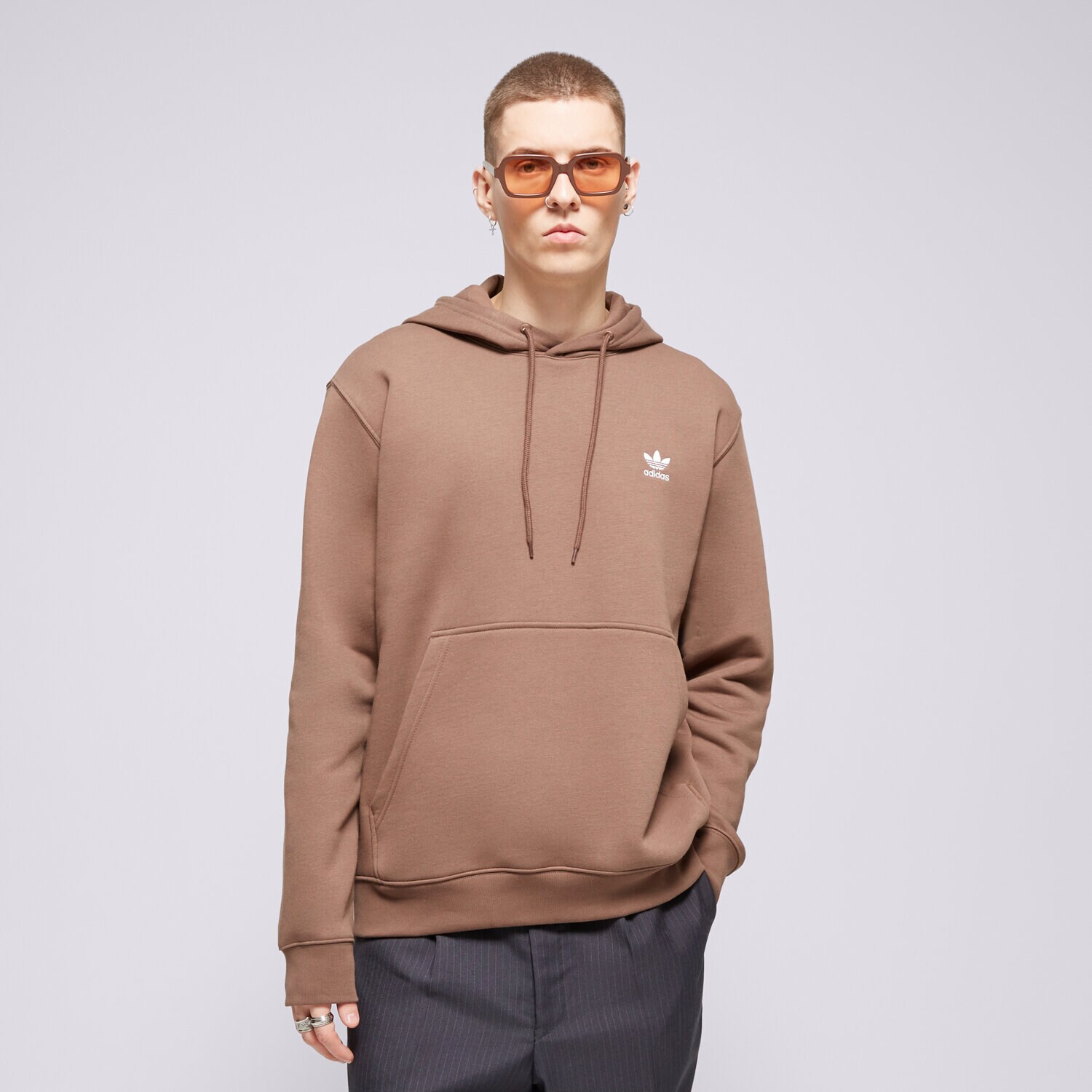 Herren ADIDAS HOODIE ESSENTIAL HOODY IR7786 Braun