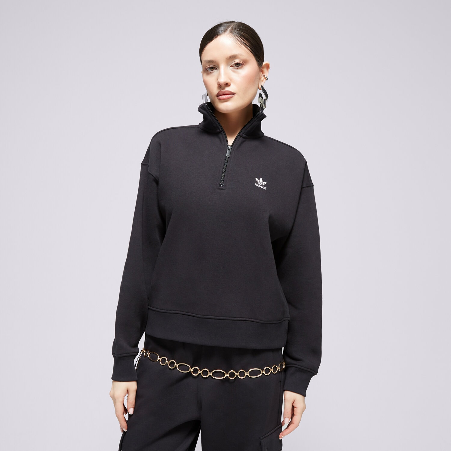 Damen ADIDAS SWEATSHIRT HZ SWEATSHIRT IU2711 Schwarz