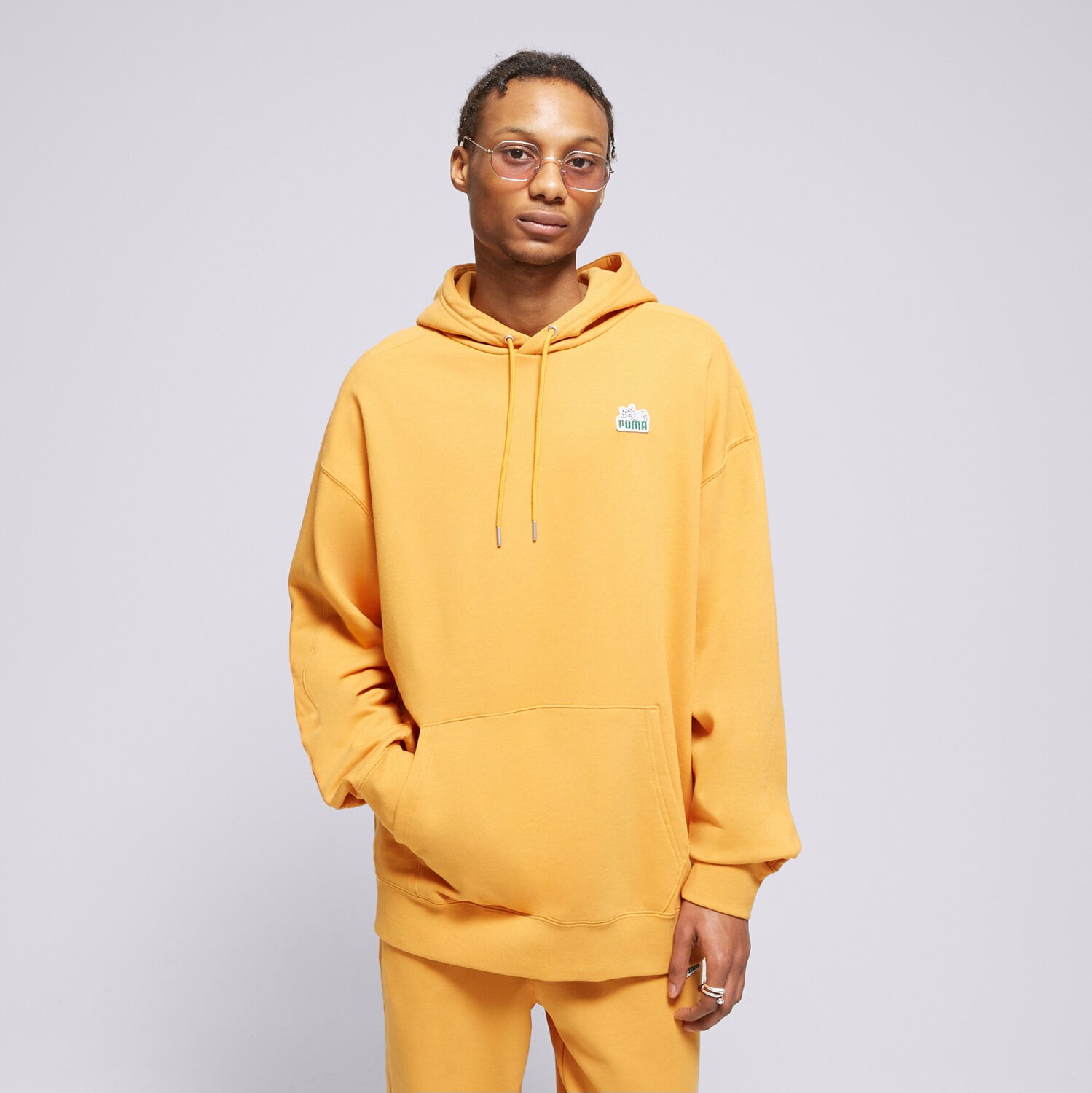 Herren PUMA SWEATSHIRT Z KAPTUREM   T7 FOR THE FANBASE SUPER 62503691 Orange