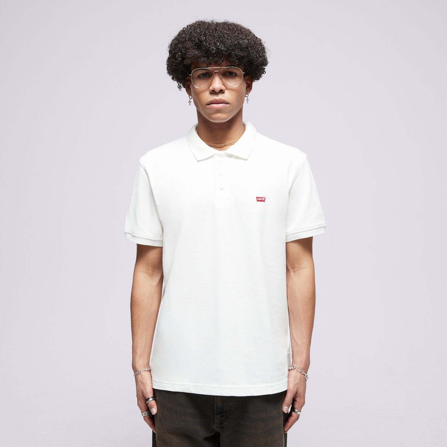 Herren Polo-Shirt LEVI'S POLO LEVIS HM POLO NEUTRALS 35883-0003 Weiß