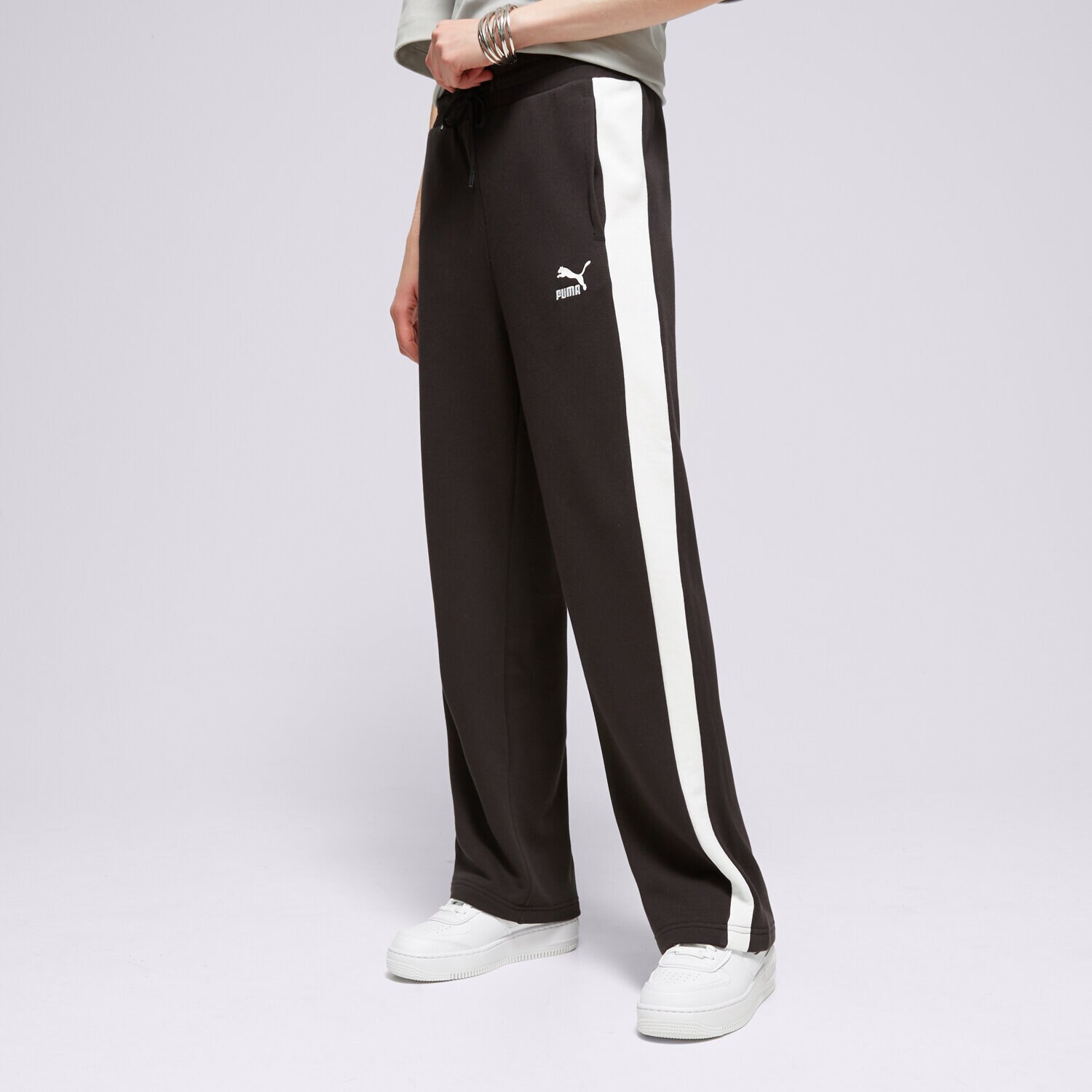 Damen Hosen PUMA HOSE ICONIC T7 STRAIGHT LEG TRACK 62541101 Schwarz