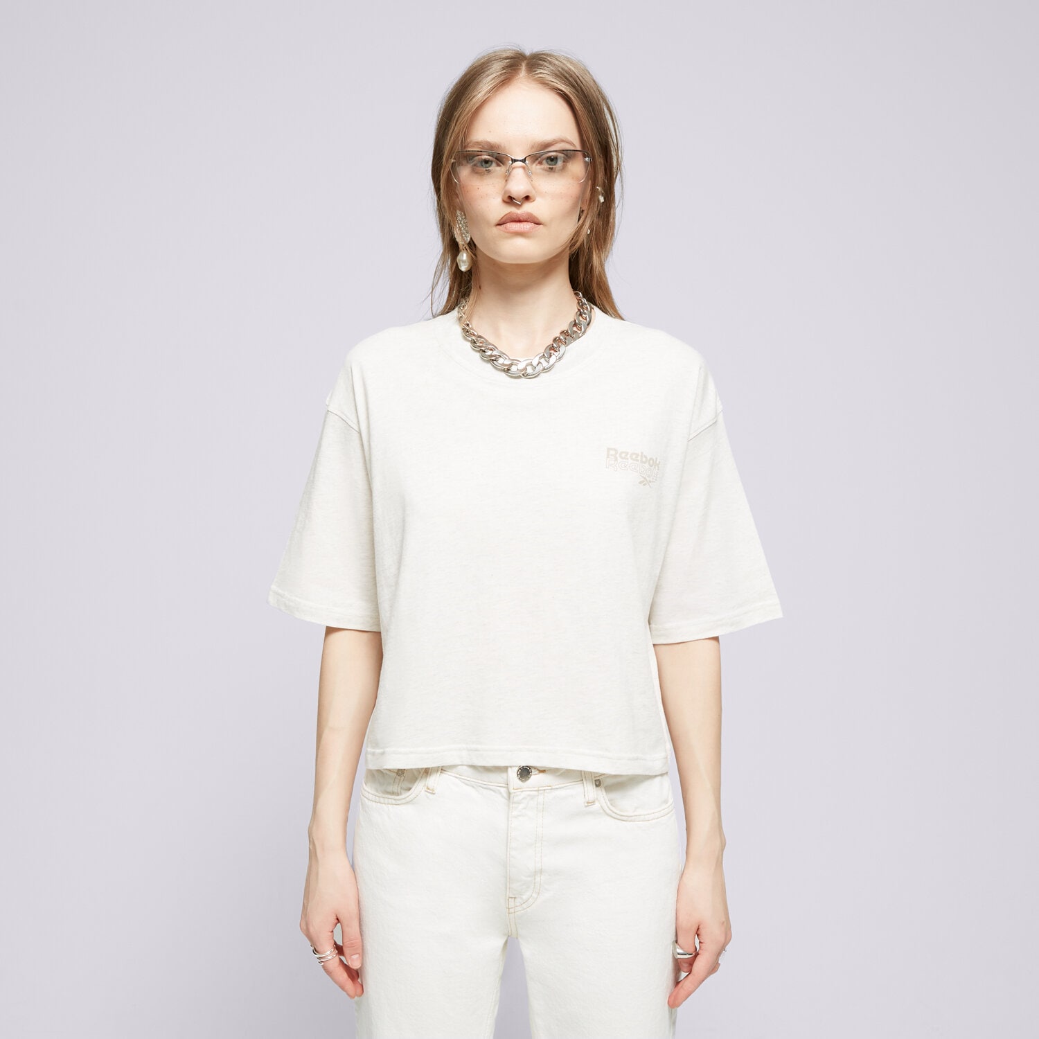 Damen T-Shirt REEBOK T-SHIRT RIE 100075401 Beige