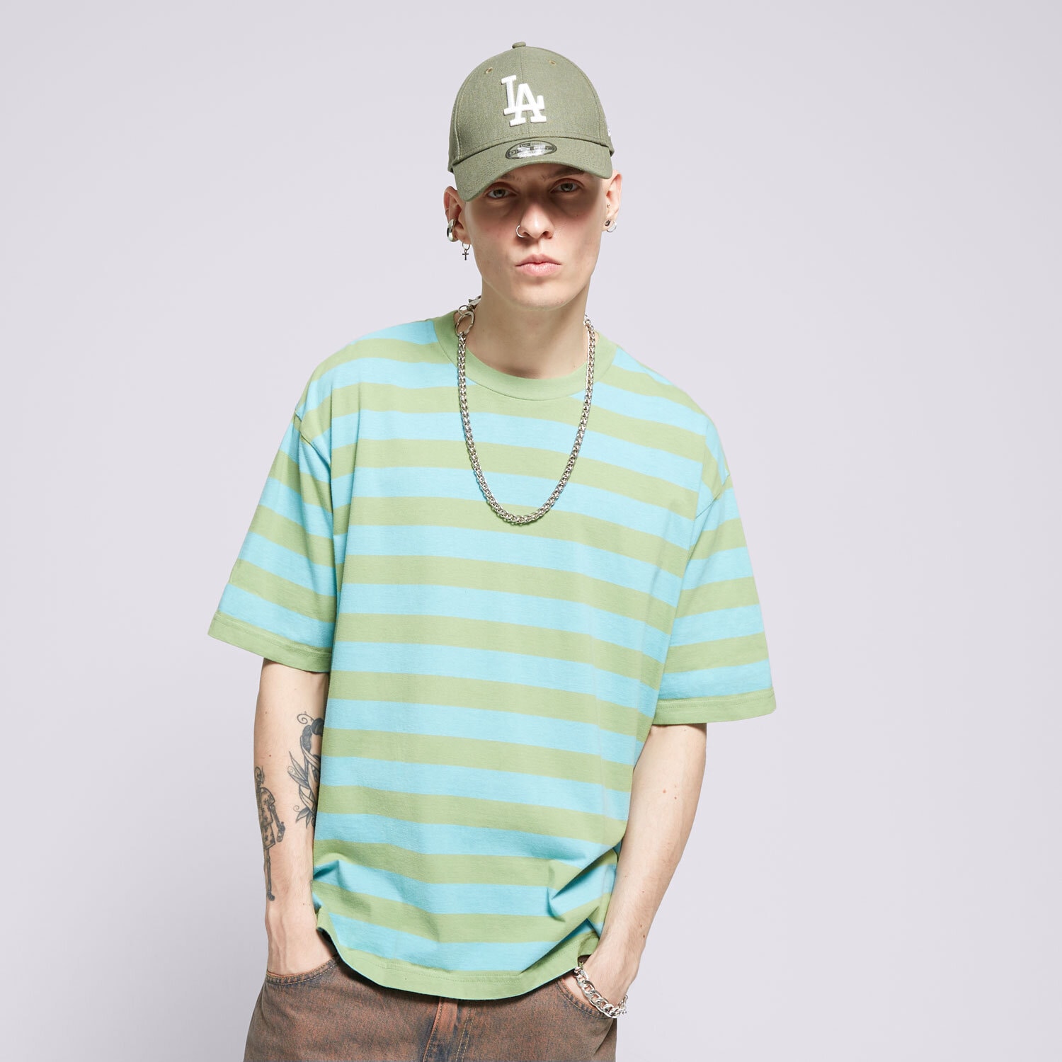 Herren T-Shirt LEVI'S T-SHIRT SKATE GRAPHIC BOX TEE BLUES A1005-0018 Grün