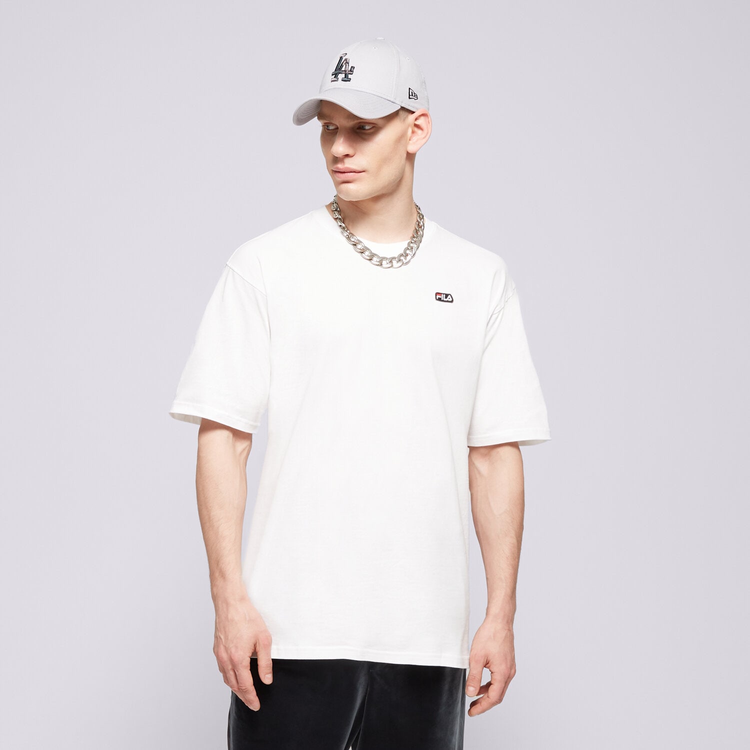 Herren T-Shirt FILA T-SHIRT BADGE LOGO TEE FI124TSM70100 Weiß