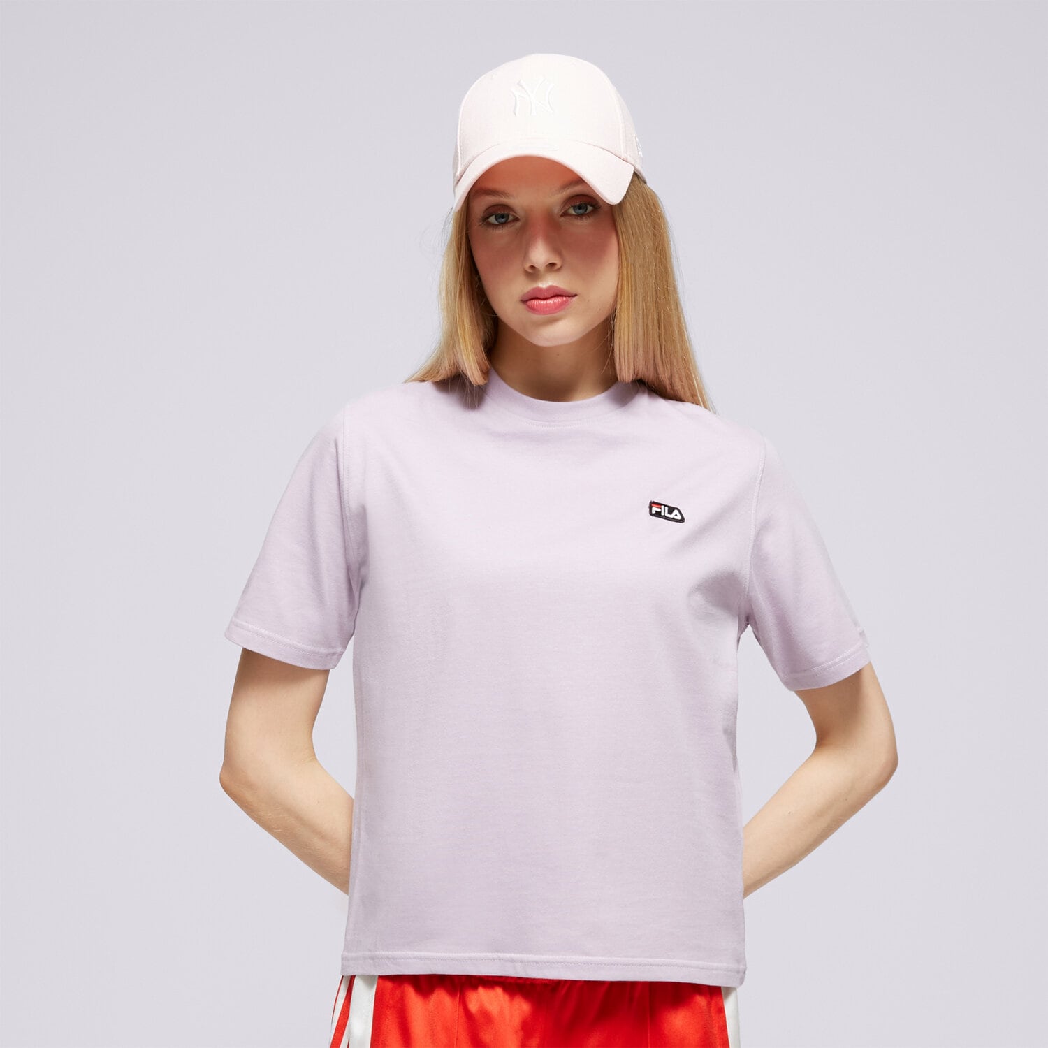 Damen T-Shirt FILA T-SHIRT BADGE LOGO TEE FI124TSD70988 Violet