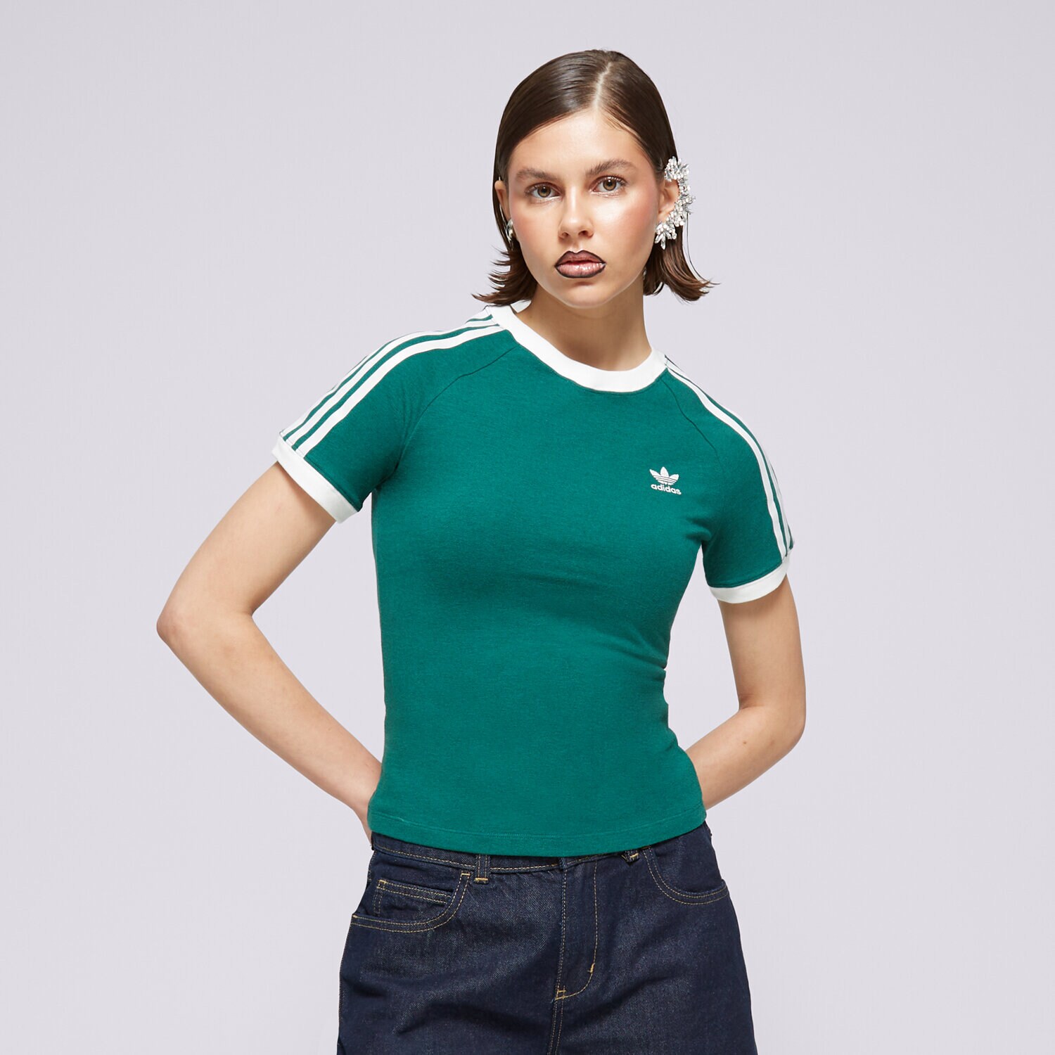 Damen T-Shirt ADIDAS T-SHIRT 3 S RGLN TEE IR8110 Grün