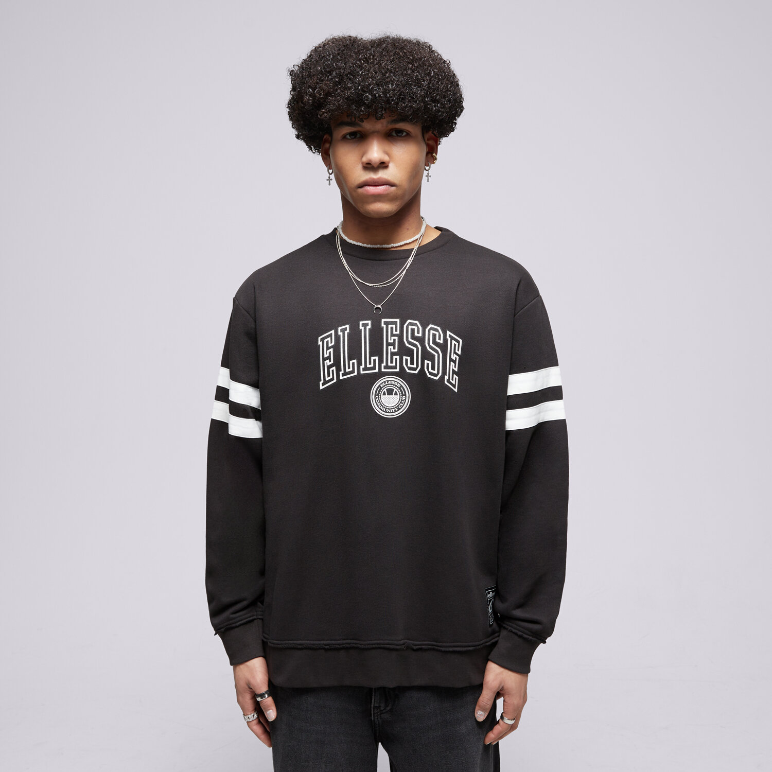 Herren ELLESSE SWEATSHIRT VIVAR SWEATSHIRT WSHD BLK