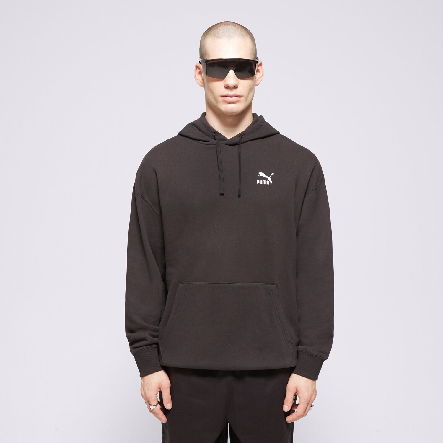 Herren PUMA SWEATSHIRT Z KAPTUREM BETTER CLASSICS RELAXED 62424101 Schwarz