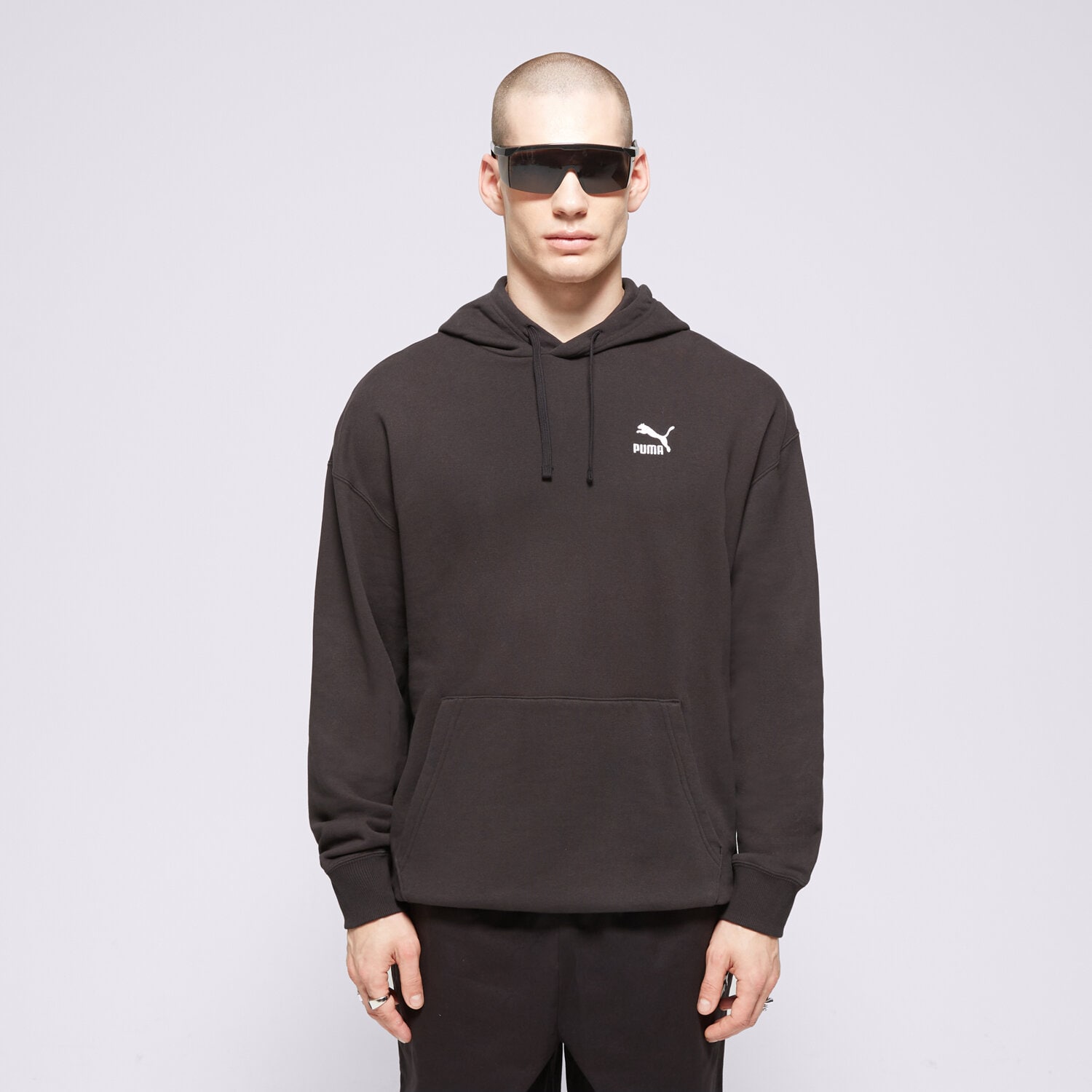 Herren PUMA SWEATSHIRT Z KAPTUREM BETTER CLASSICS RELAXED 62424101 Schwarz