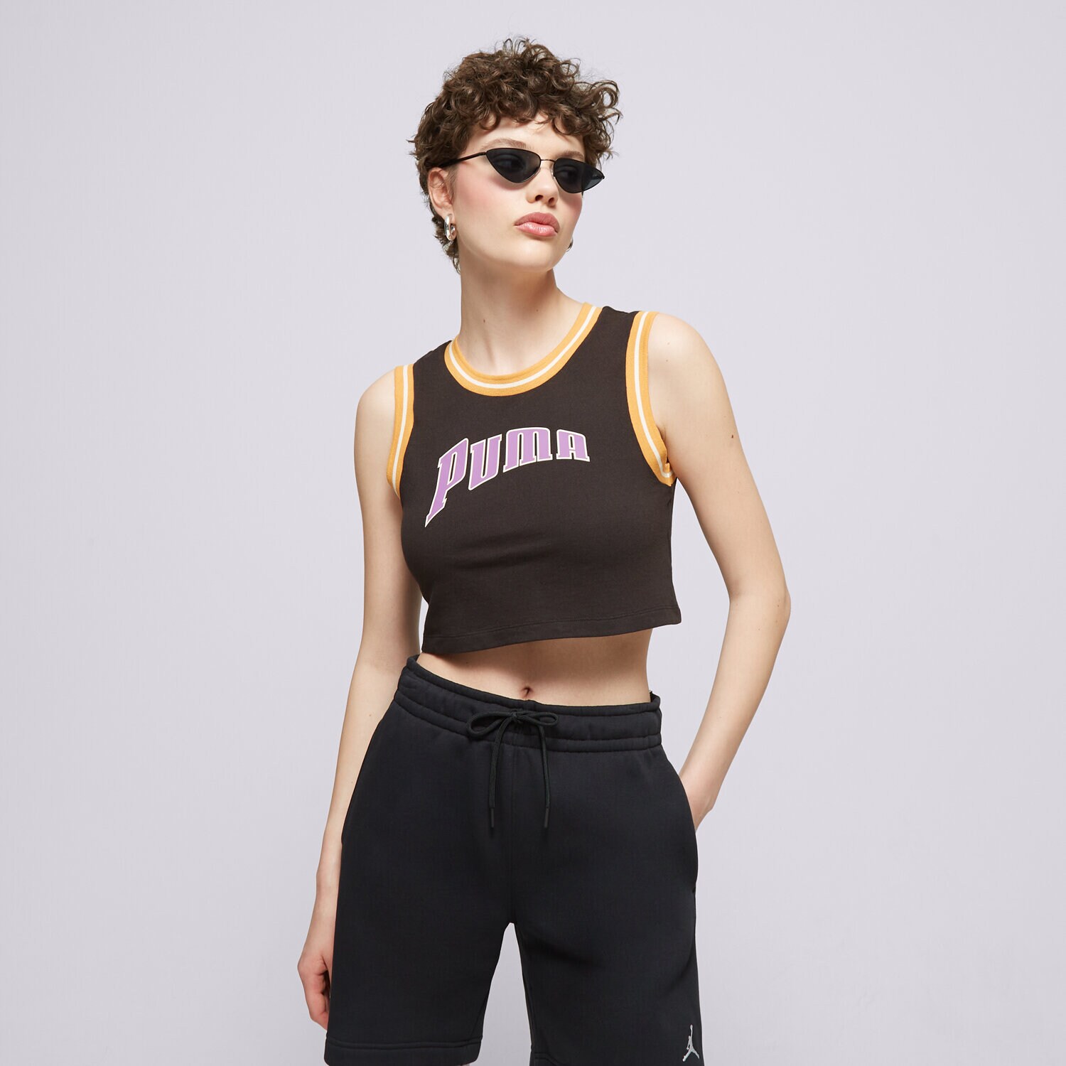Damen T-Shirt PUMA T-SHIRT GRAPHIC CROPPED 62502401 Schwarz