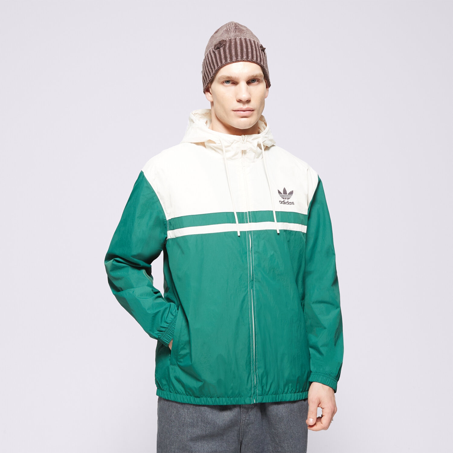 Herren Übergangsjacke ADIDAS JACKE WINDBREAKER IU0201 Grün