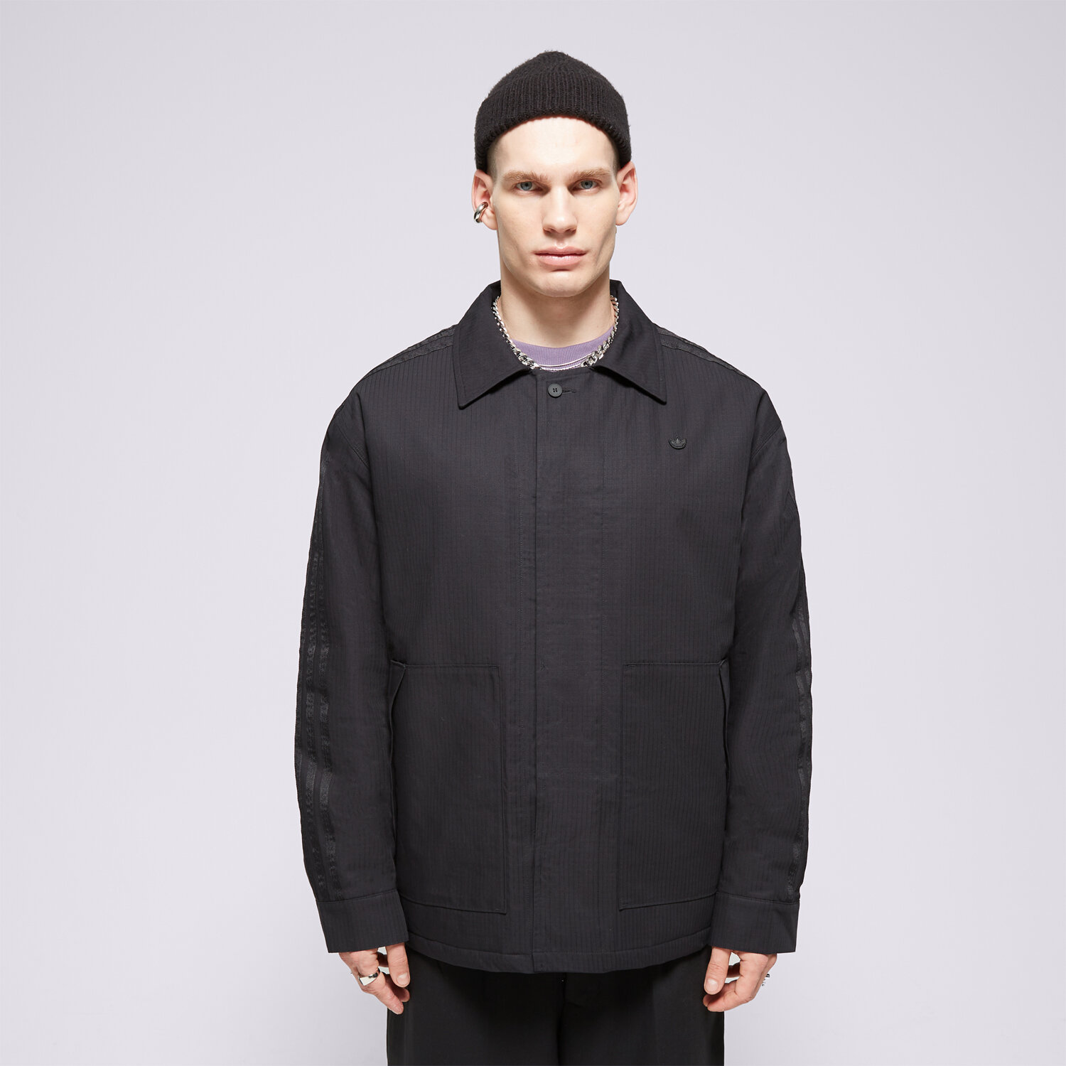 Herren Übergangsjacke ADIDAS JACKE P ESS+ C FZ IR7736 Schwarz