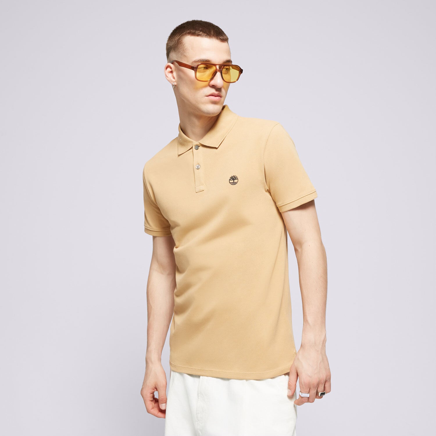 Herren Polo-Shirt TIMBERLAND POLO TFO CHEST LOGO TB0A2BS1EH31 Braun