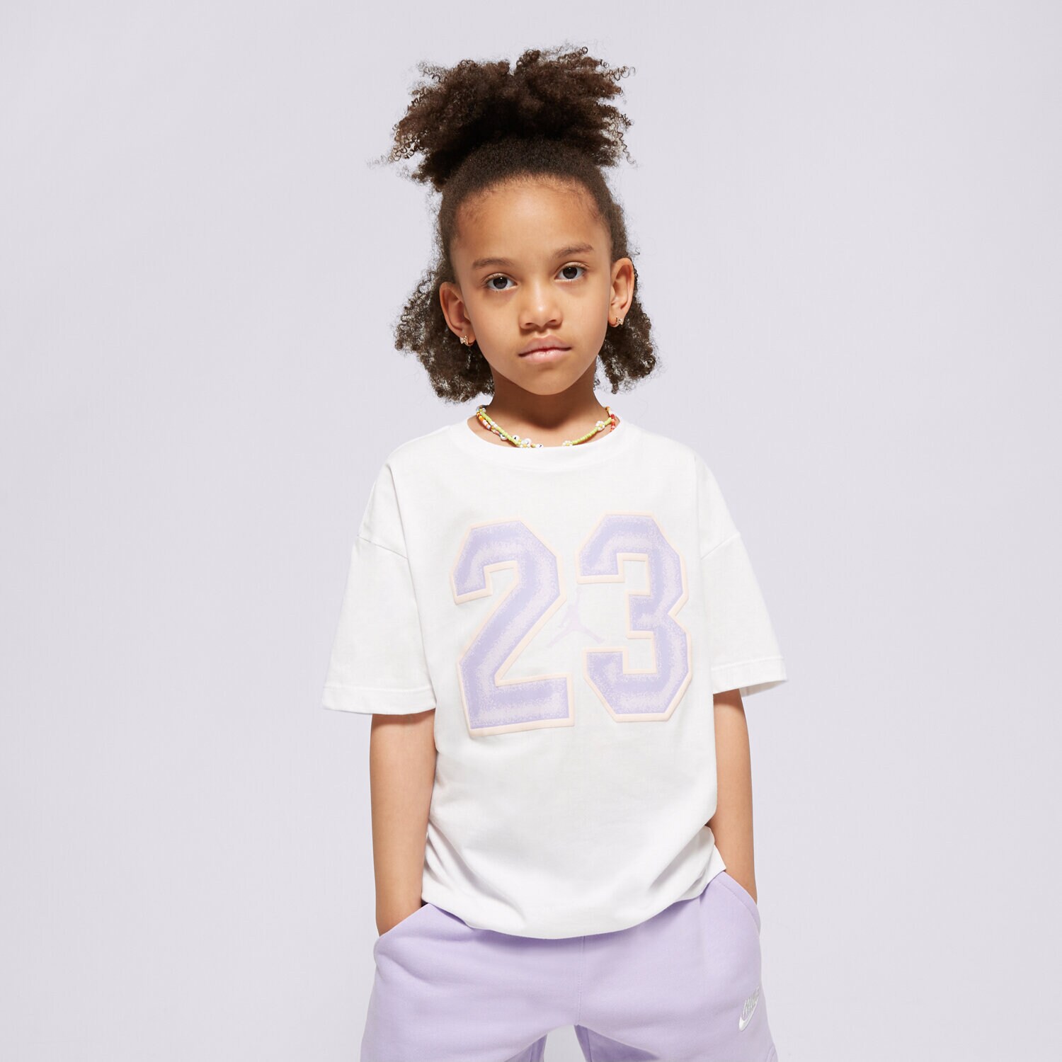 Kinder T-Shirt JORDAN T-SHIRT 23 FLIGHT SS TEE GIRL 45C990-001 Weiß