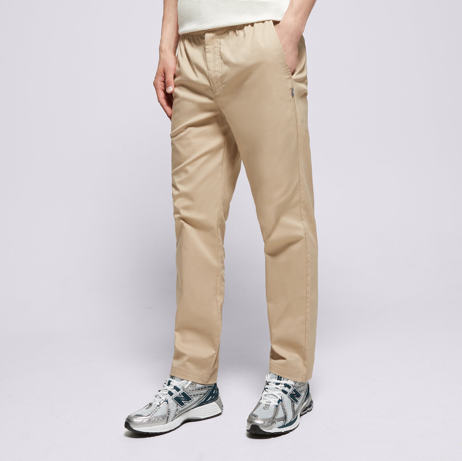 Herren Hosen NEW BALANCE HOSE ICON TWILL TAPERED MP41575SOT Beige