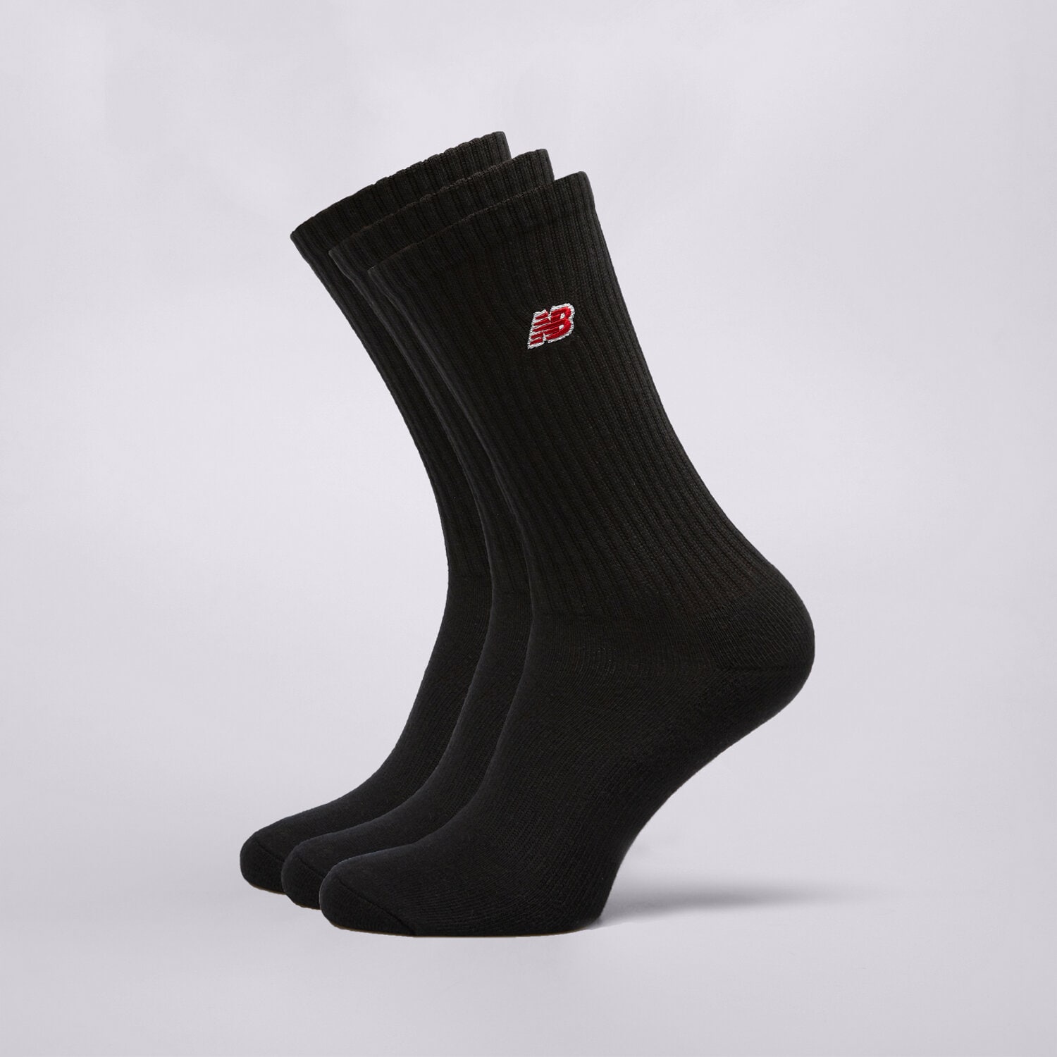 Damen Socken NEW BALANCE SOCKEN PATCH LOGO CREW 3 PAIRS LAS33763BK Schwarz