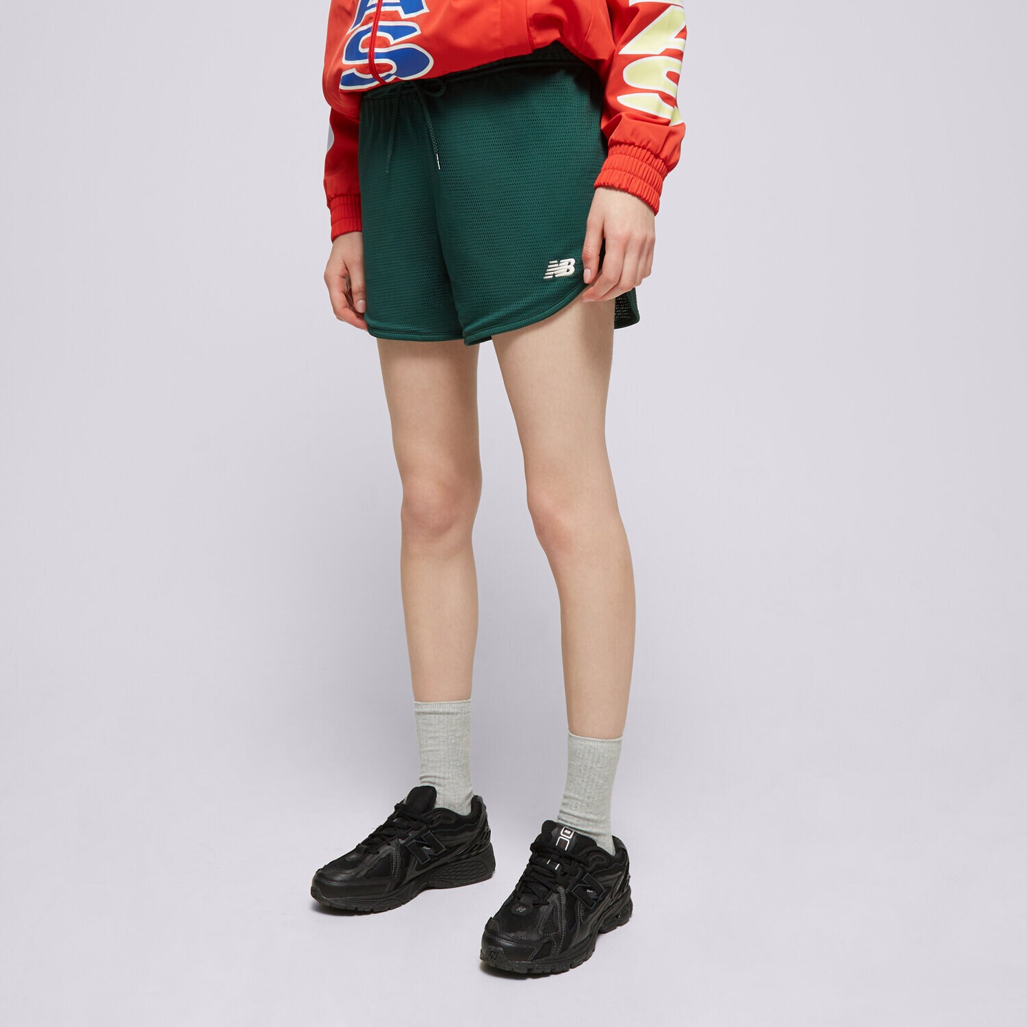 Damen Shorts NEW BALANCE SHORTS ATHLETICS MESH WS41510NWG Grün