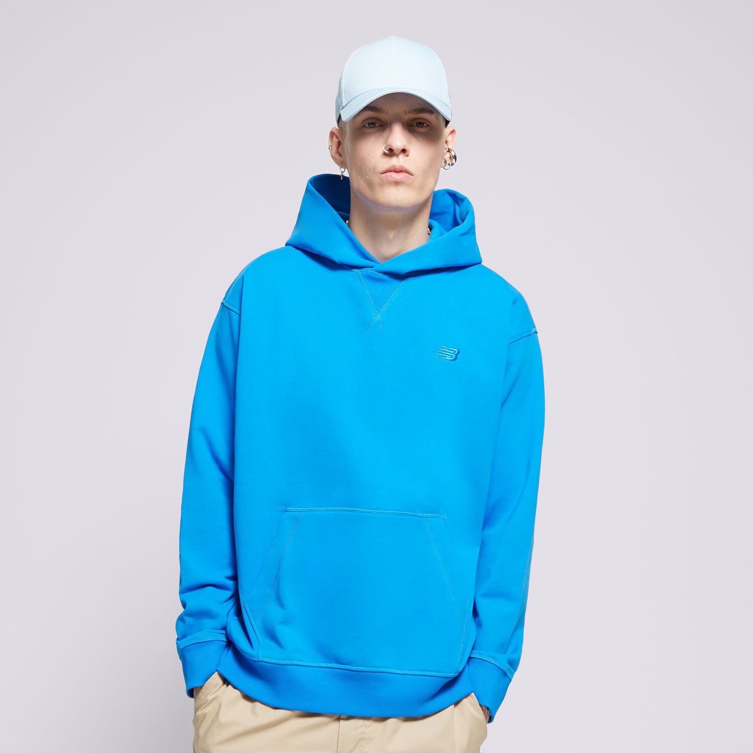 Herren NEW BALANCE HOODIE ATHLETICS MT41534BUL Blau
