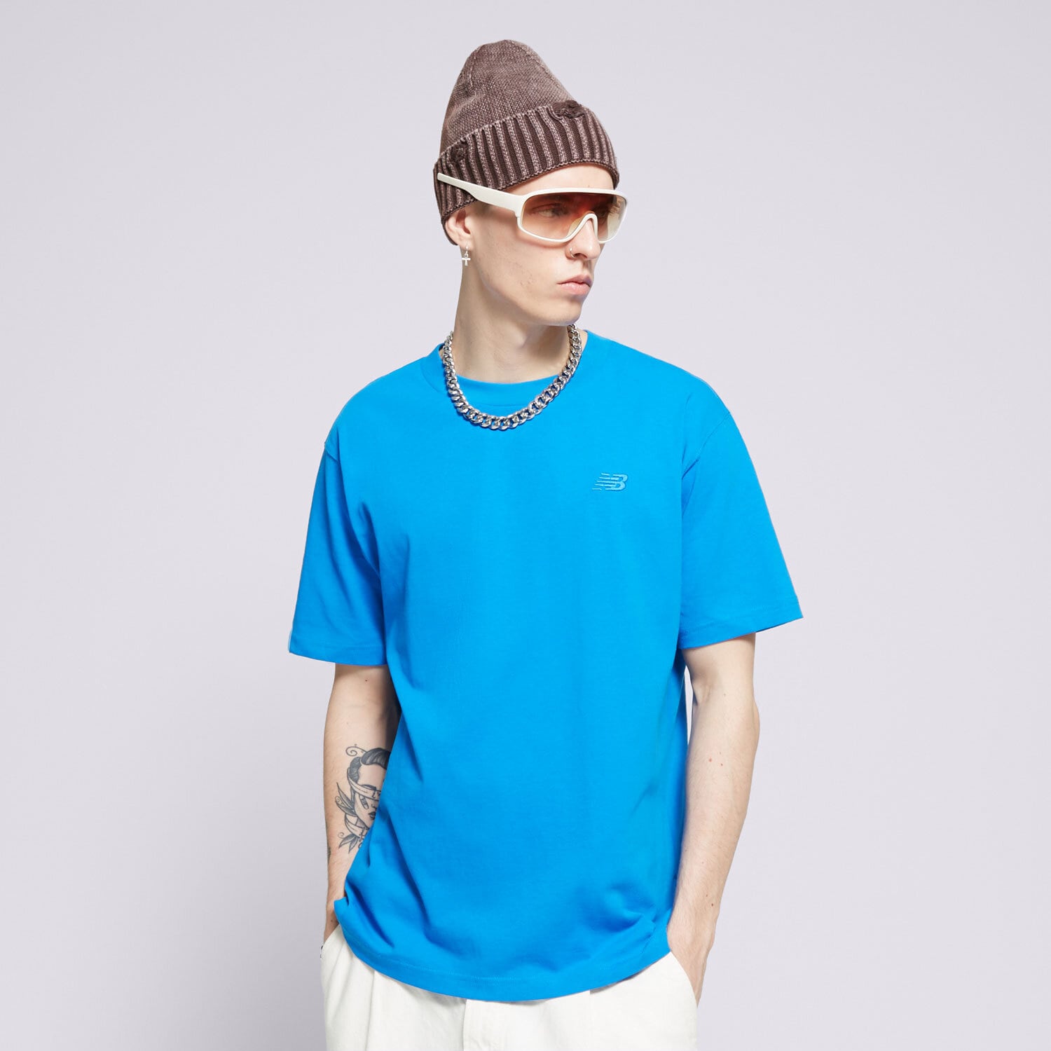 Herren T-Shirt NEW BALANCE T-SHIRT ATHLETICS JERSEY TEE MT41533BUL Blau